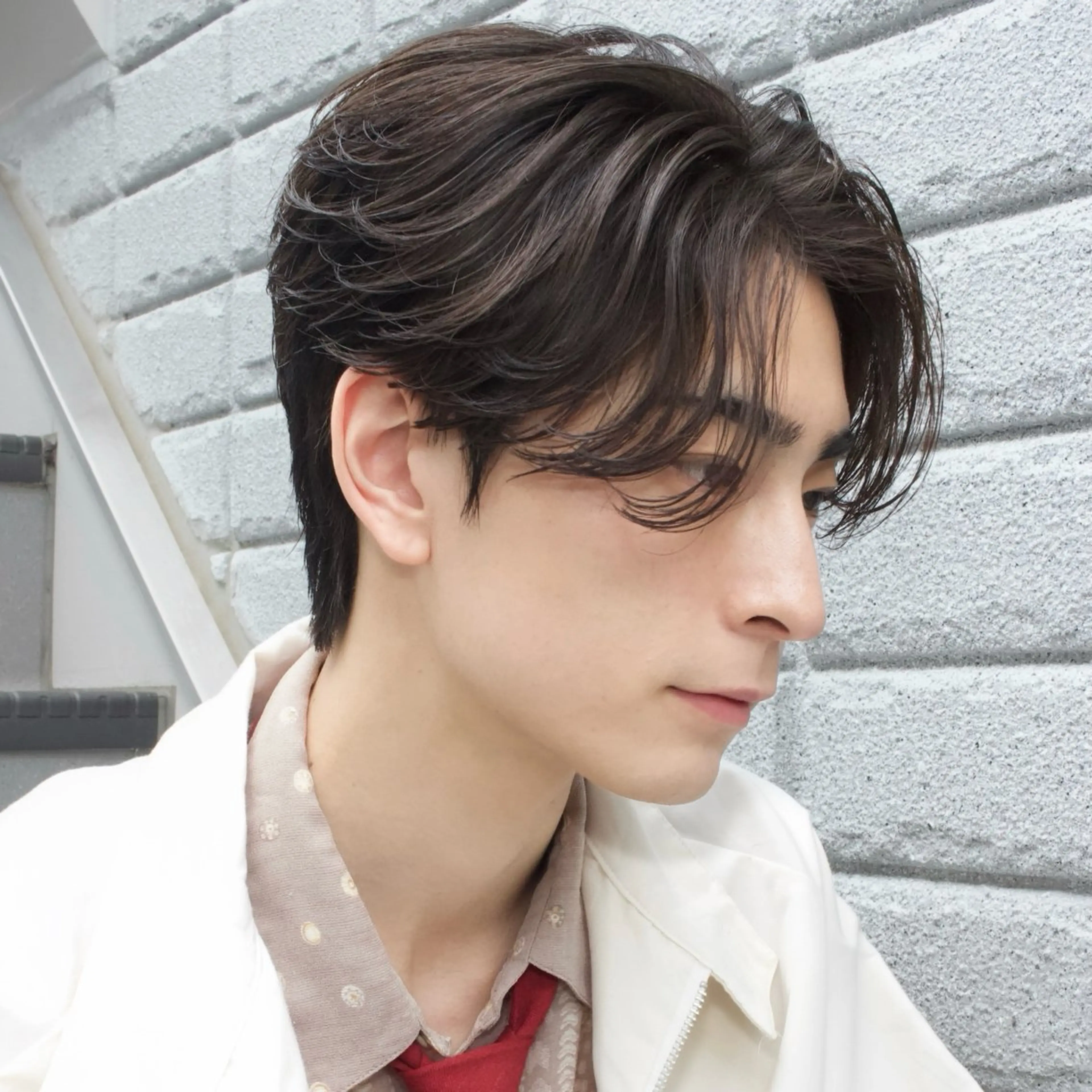 ショート カラー パーマ メンズ メンズパーマ くせ毛 トリートメント カット パーマ ヘッドスパ 朝楽メンズパーマ 🥇メンズカット吉田のヘアスタイル