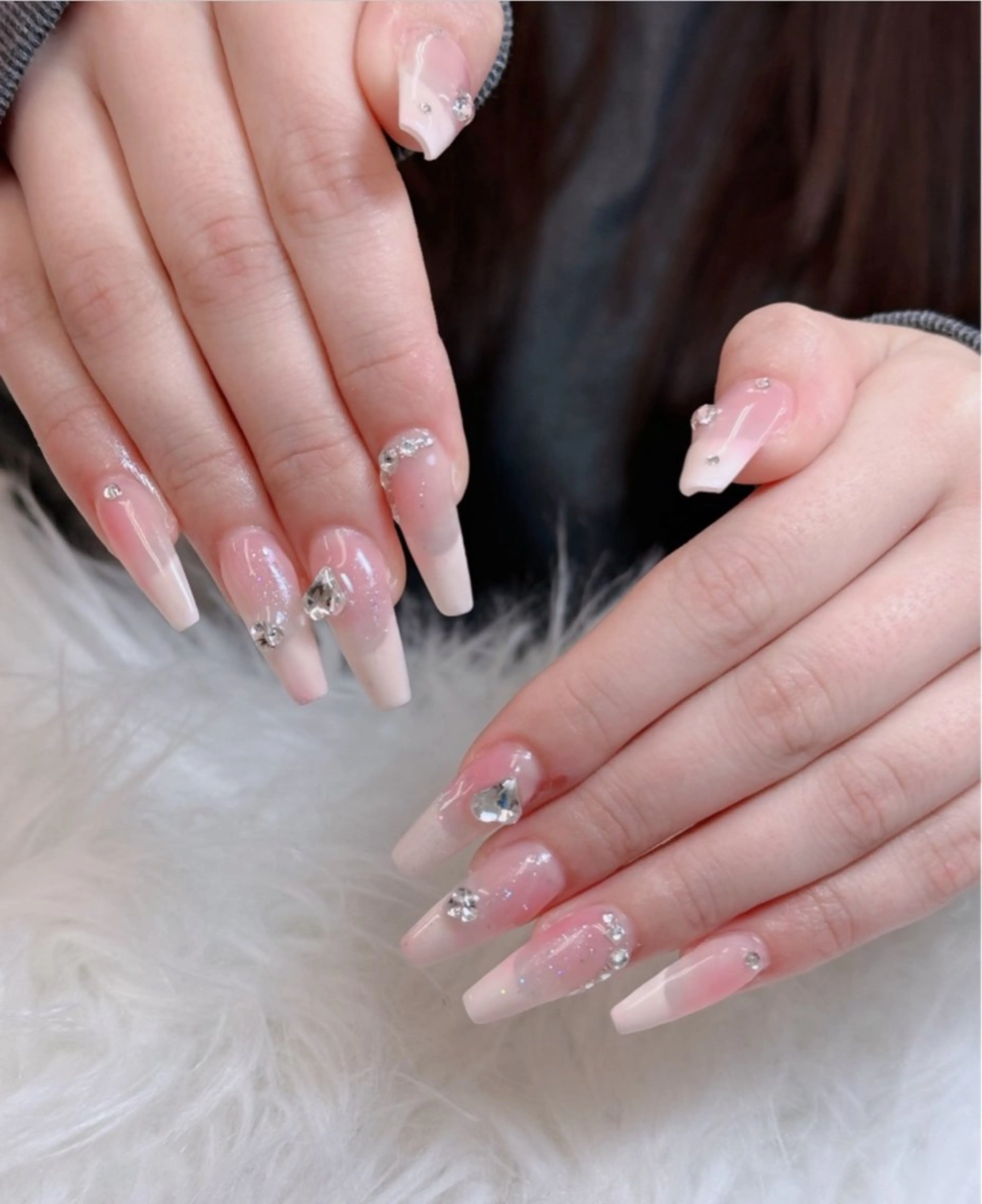ネイル ジェルネイル 韓国ネイル マグネットネイル ネイルチップ 冬ネイル Lenie Nail Salonのネイルデザイン