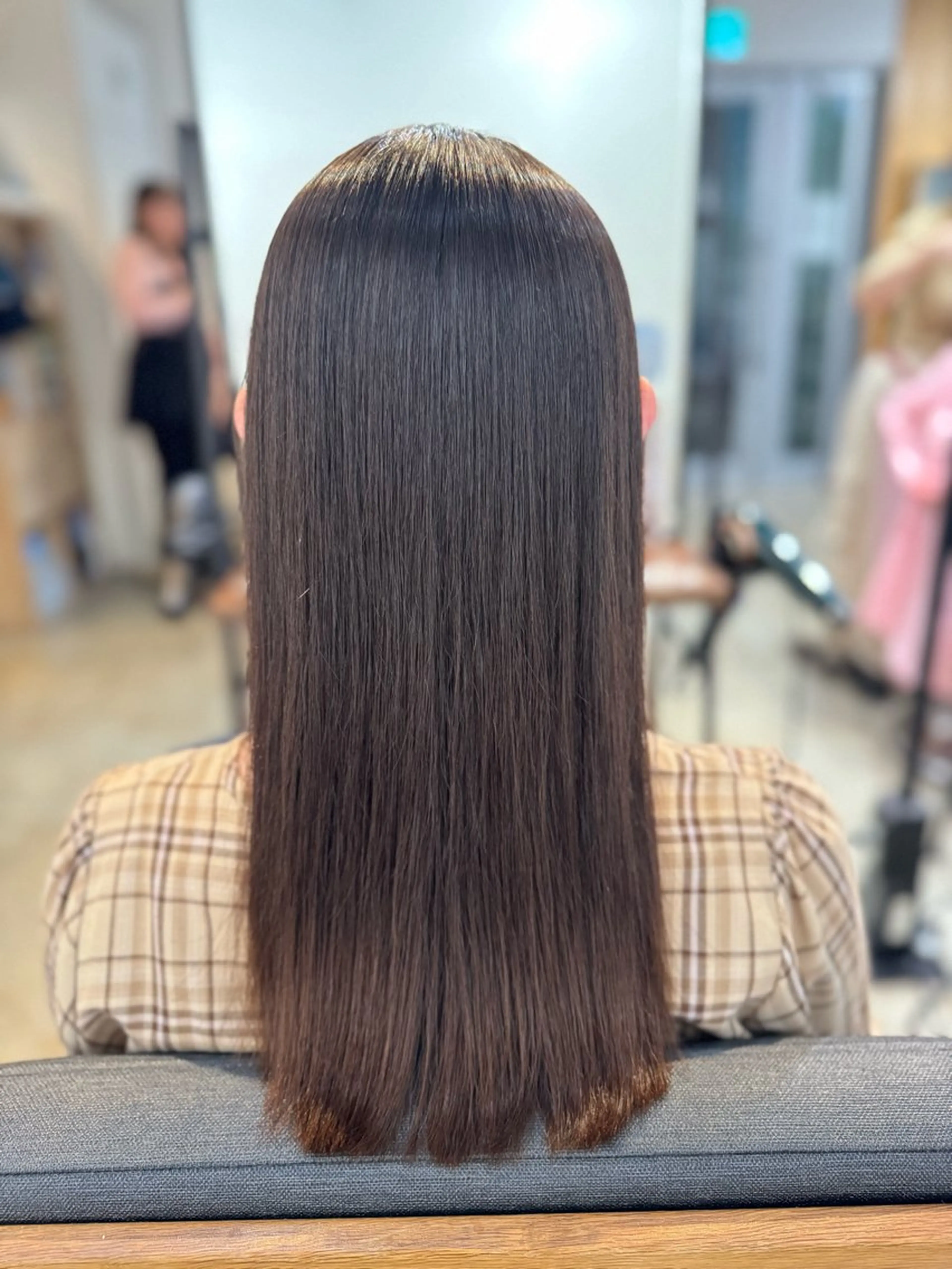 セミロング パーマ ストレートパーマ カット 縮毛矯正 無料モデル募集/ボブ /レイヤー/Rinのヘアスタイル