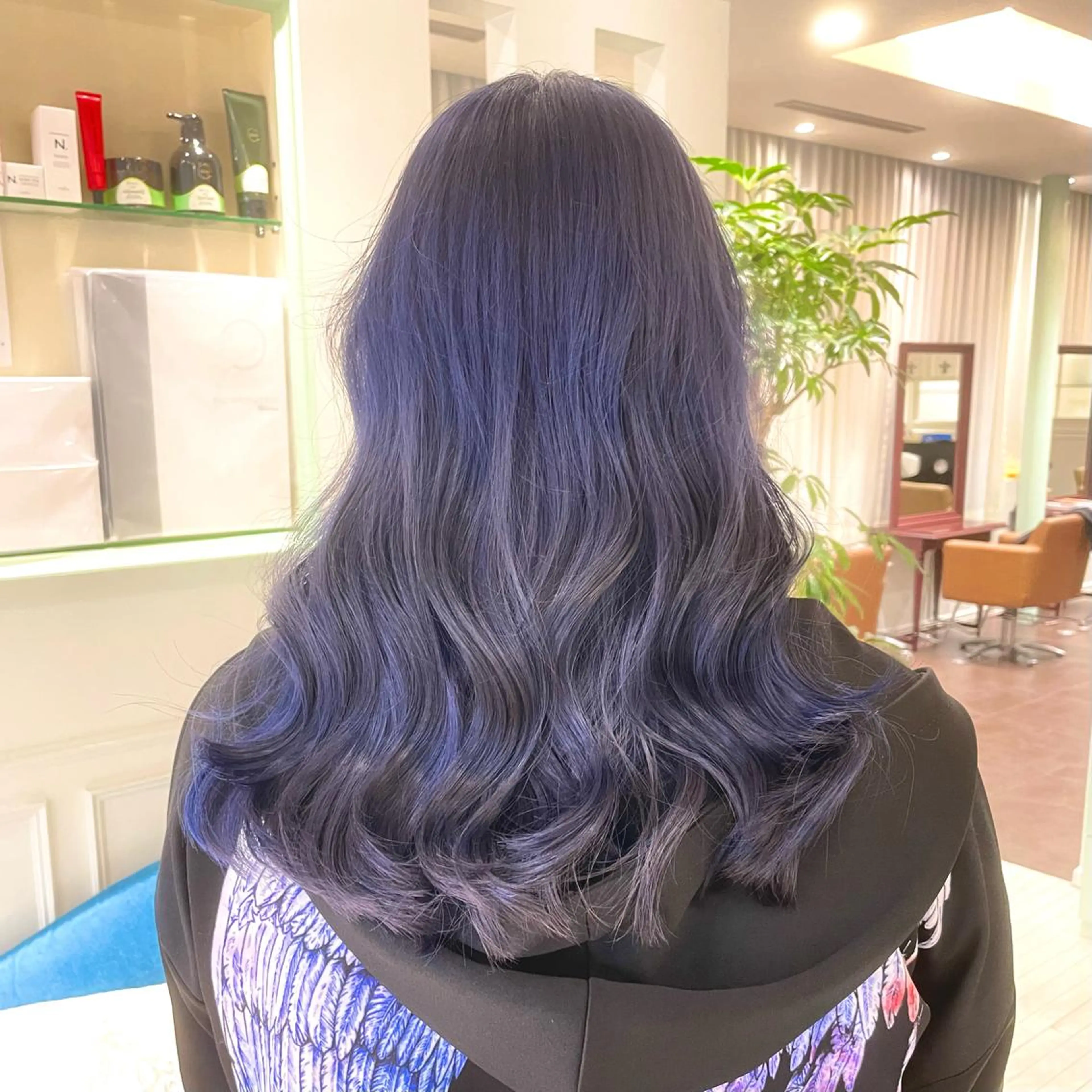 セミロング カラー ヘアアレンジ ヘアカラー トリートメント ヘッドスパ ヘアセット 🌈インナーカラー ‘ショウマ’🌈のヘアスタイル