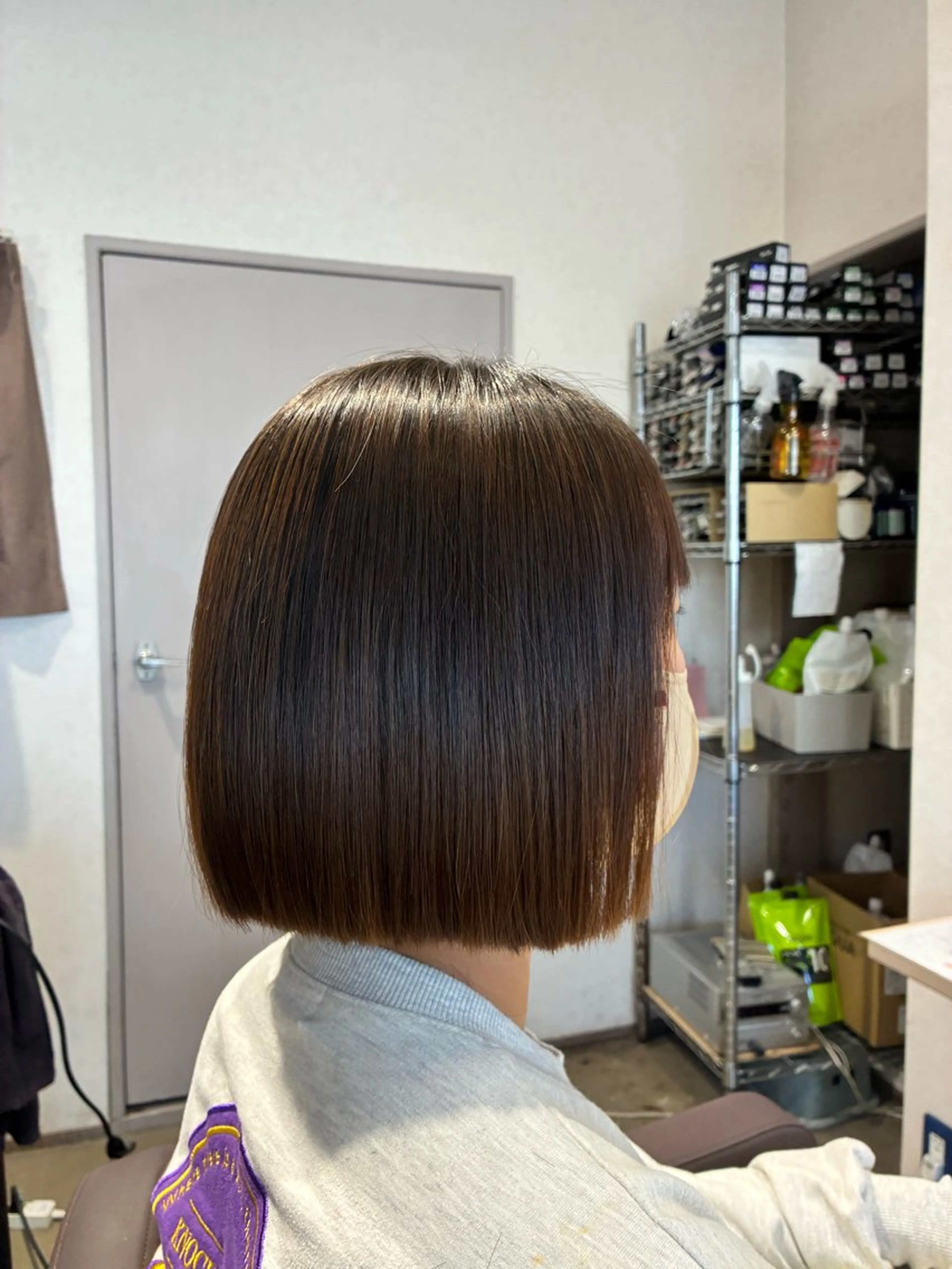 ショート ボブ 髪質改善 宇田津 文那のヘアスタイル