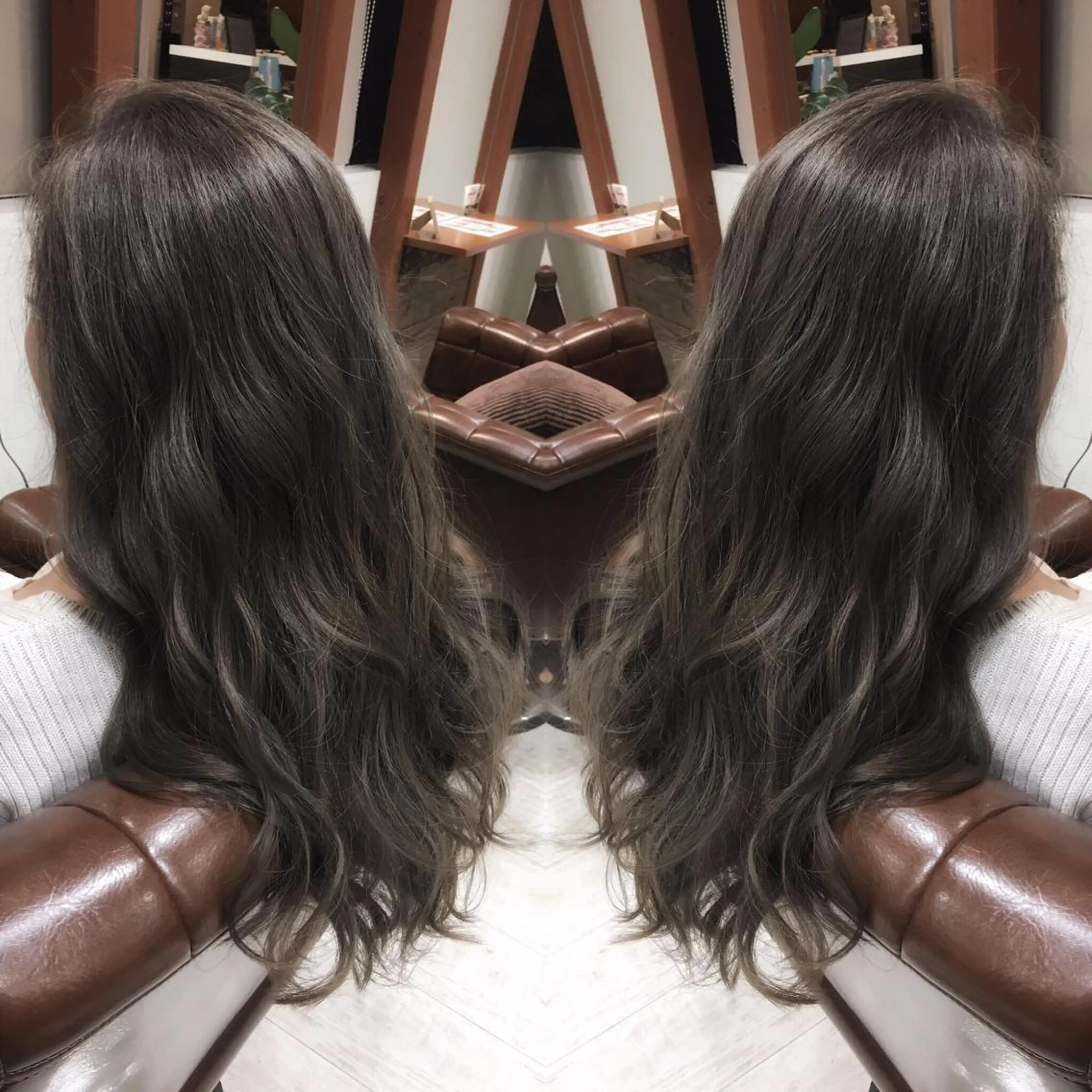 ロング カラー イルミナカラー biscohair 髪にドラマを。のヘアスタイル