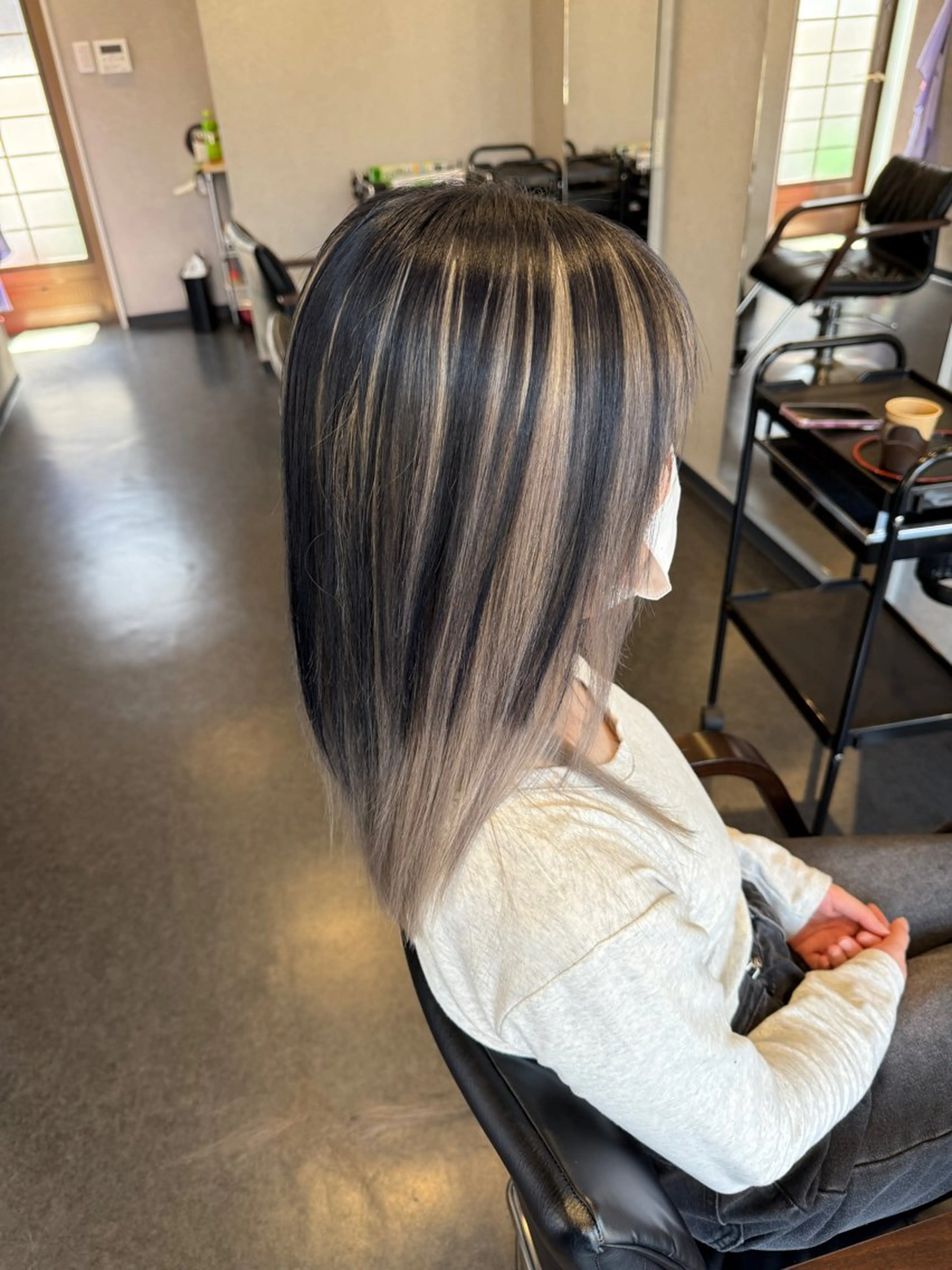 ミディアム 髪質改善⚡️カラー 🍀武久 誠🍀のヘアスタイル