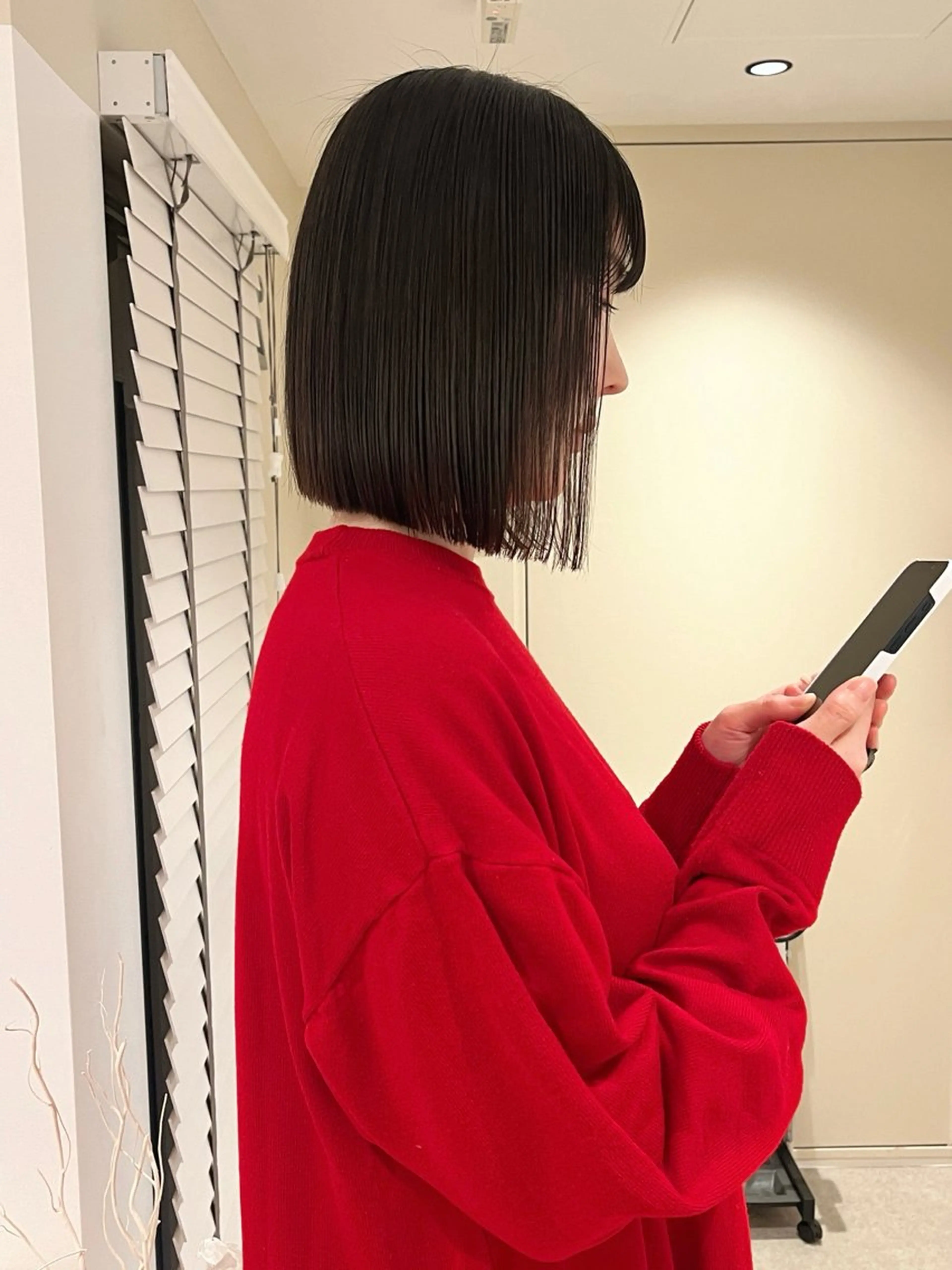 ミディアム カット ヘアカラー トリートメント Bonheur銀座 /runaのヘアスタイル