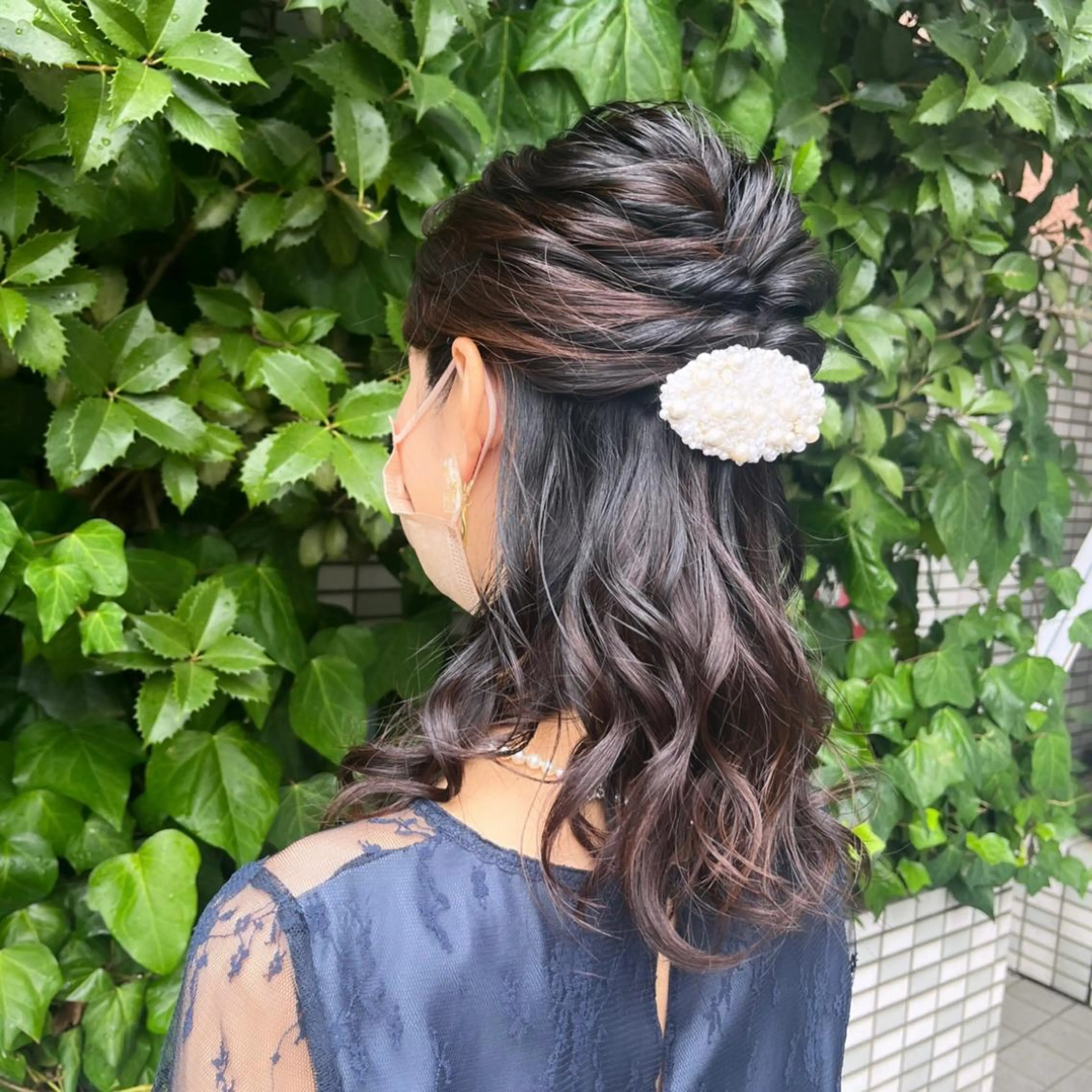 セミロング ヘアアレンジ ハーフアップ IMARI /のヘアスタイル