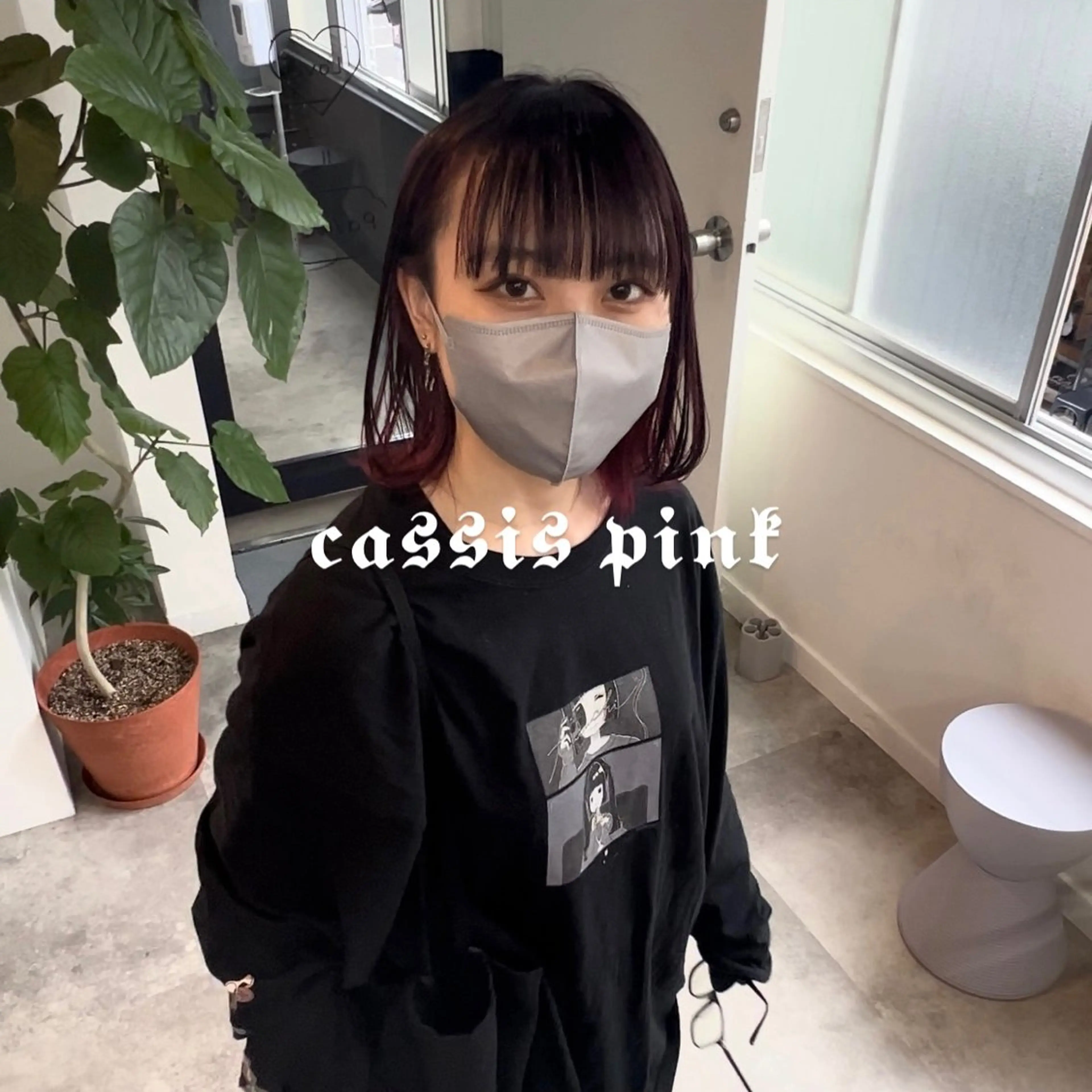 ミディアム カラー ヘアカラー トリートメント YUIKA☆髪質改善 小顔カット艶カラーのヘアスタイル