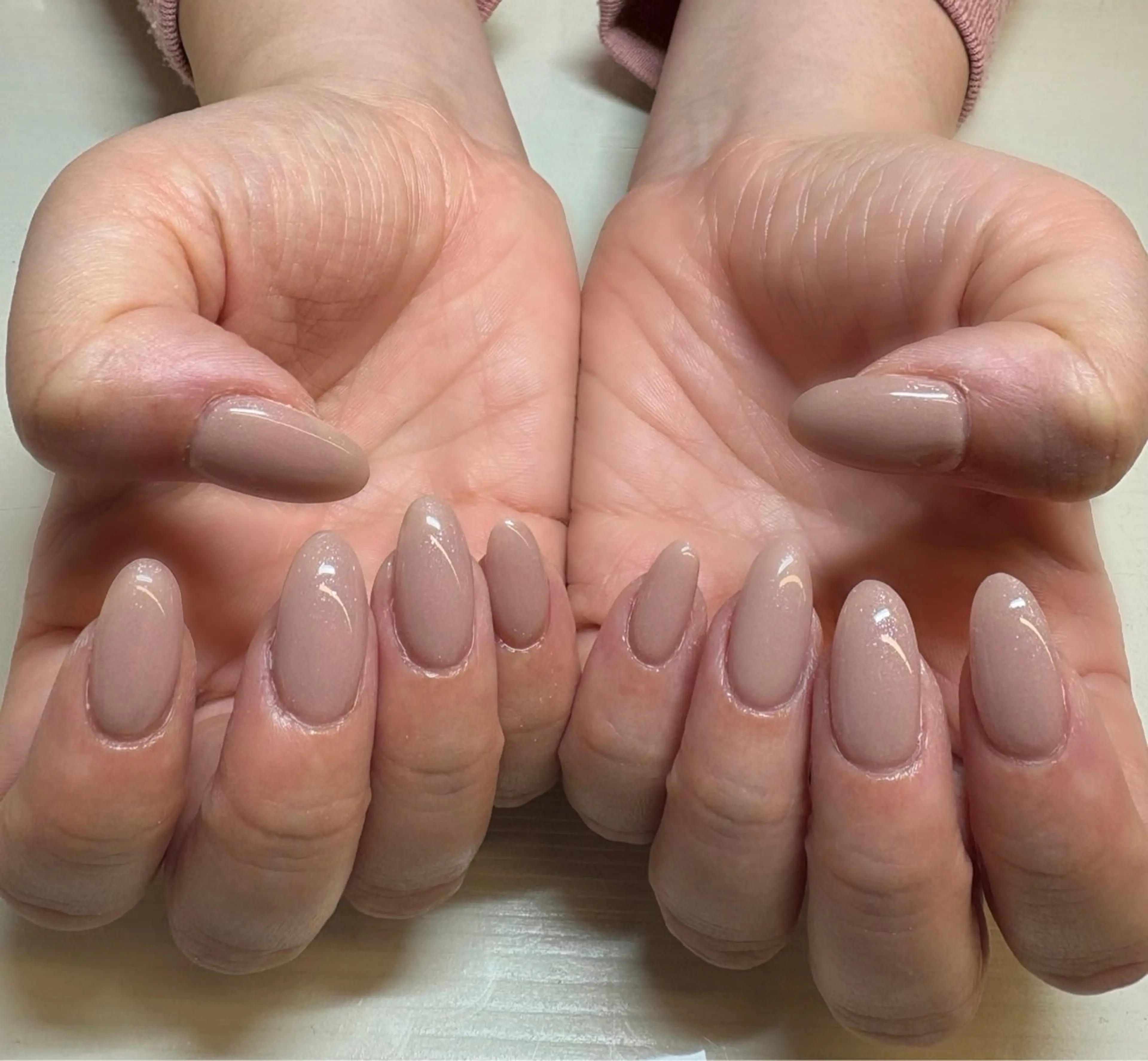 ネイル ワンカラーネイル 上田 彩乃のネイルデザイン