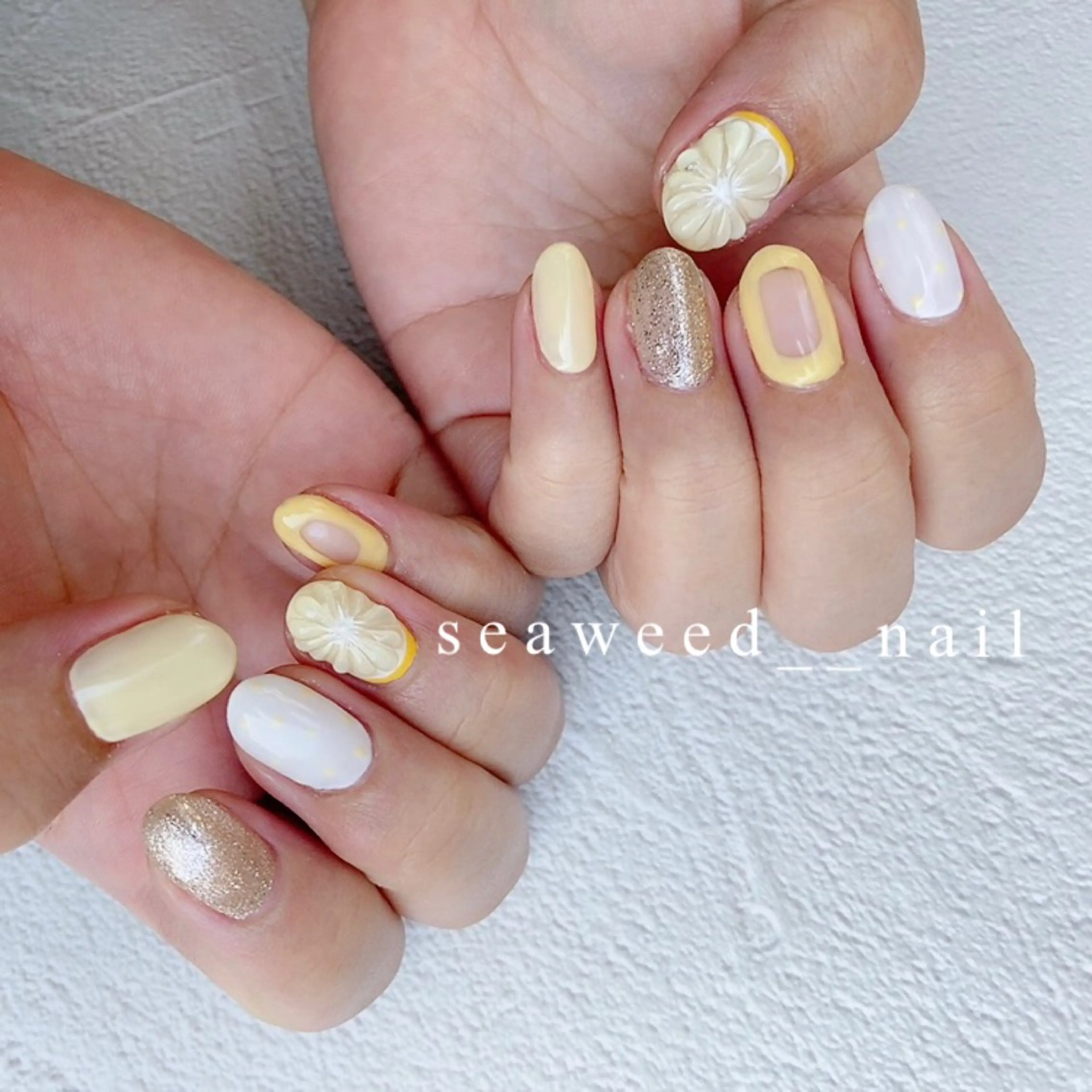 ネイル ぷっくりネイル seaweed nailのネイルデザイン
