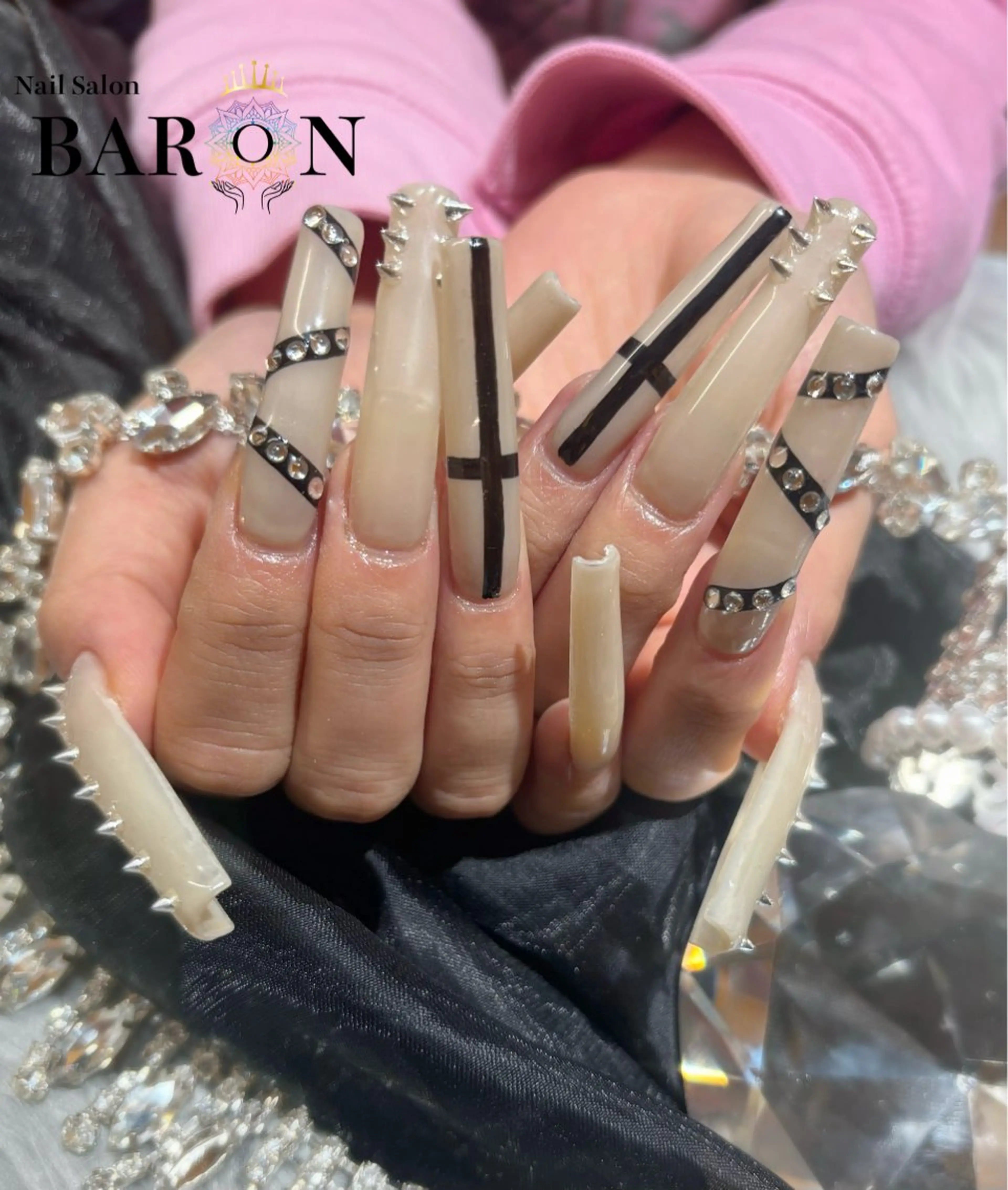 ネイル アートネイル 持ち込み スカルプネイル BARON SAKIのネイルデザイン