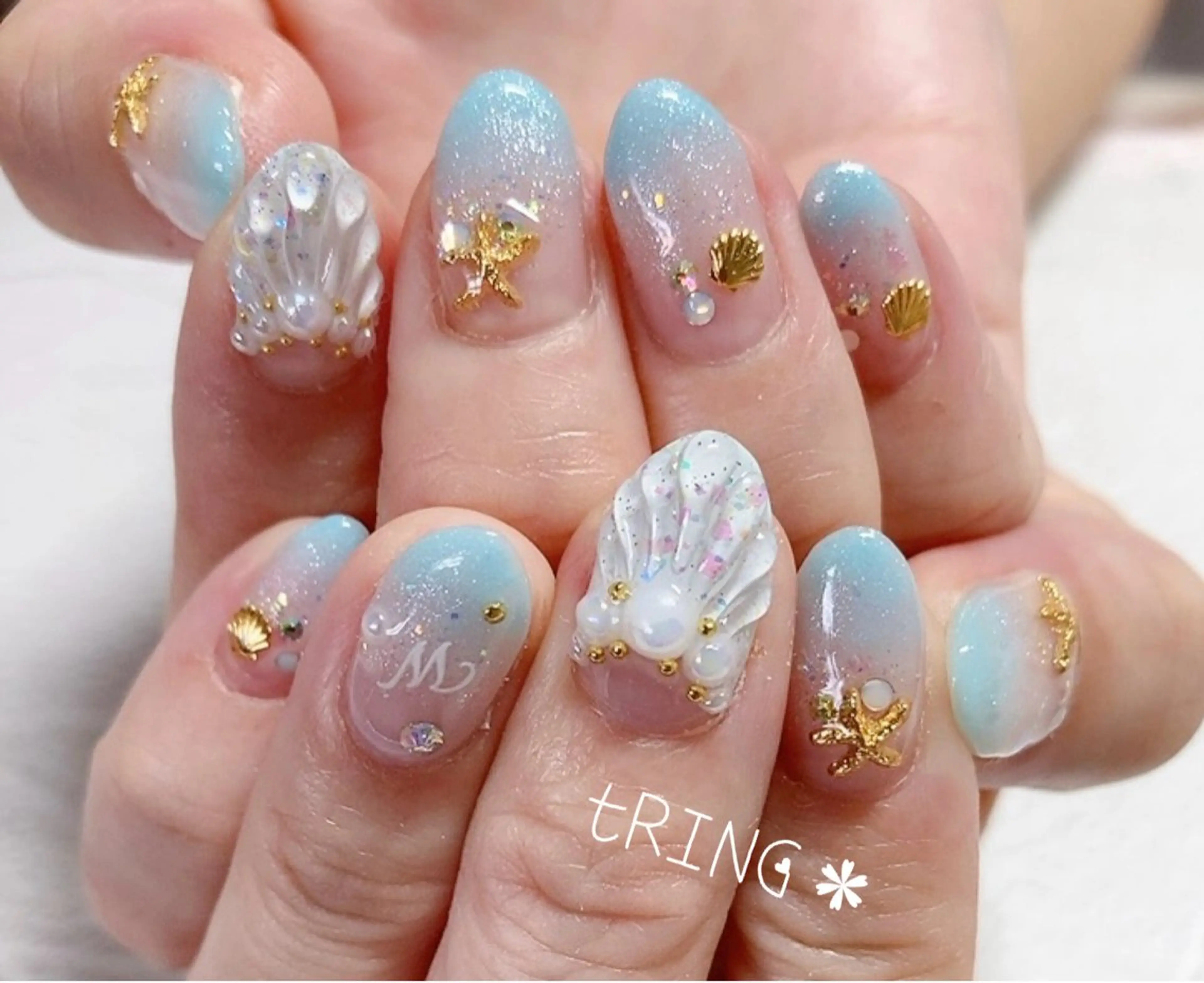 ネイル ハンドネイル tRING＊ しいの木台のネイルデザイン