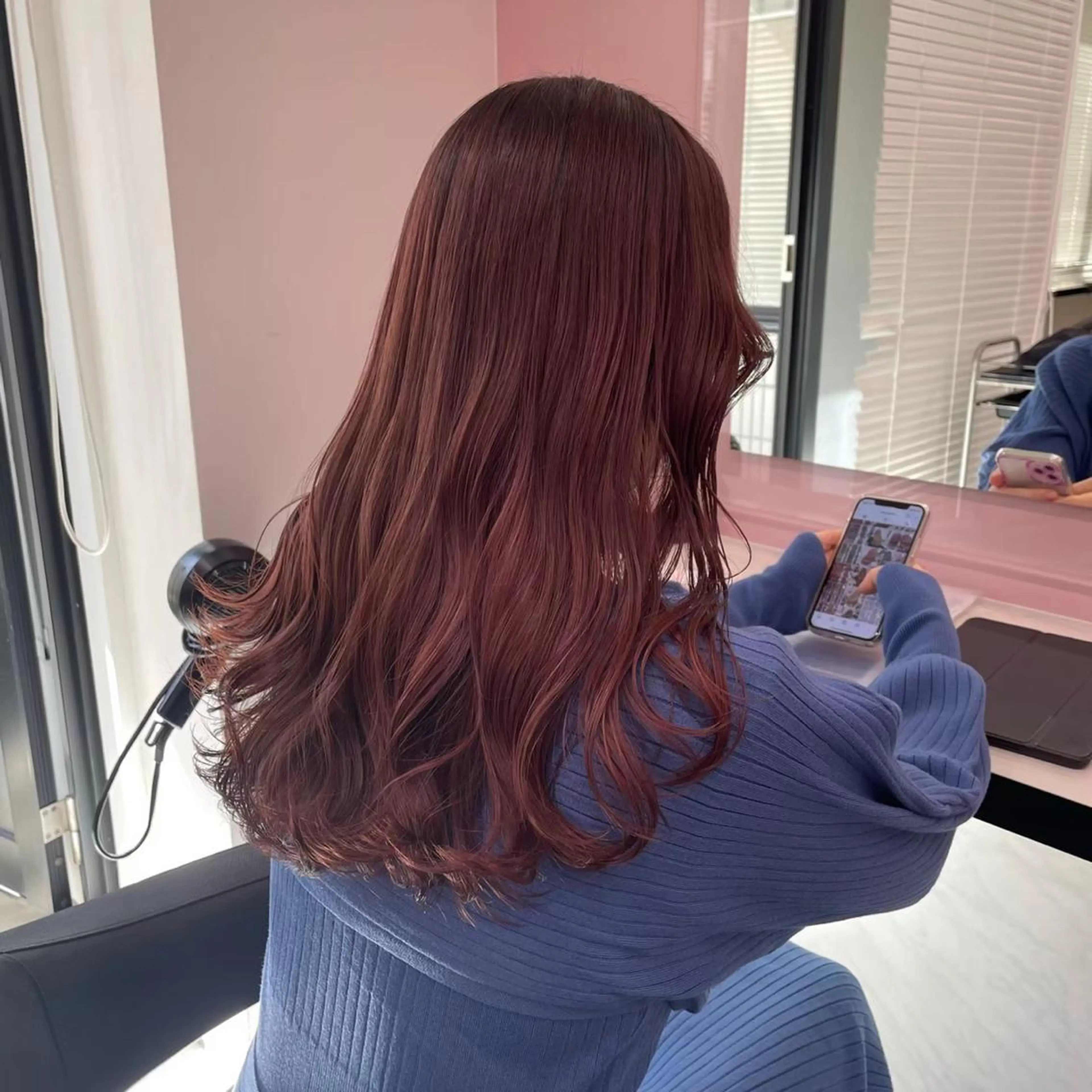 ロング ヘアカラー トリートメント ヘッドスパ ヘアセット ♡上品韓国髪♡ブラ ウン/SAYATOのヘアスタイル