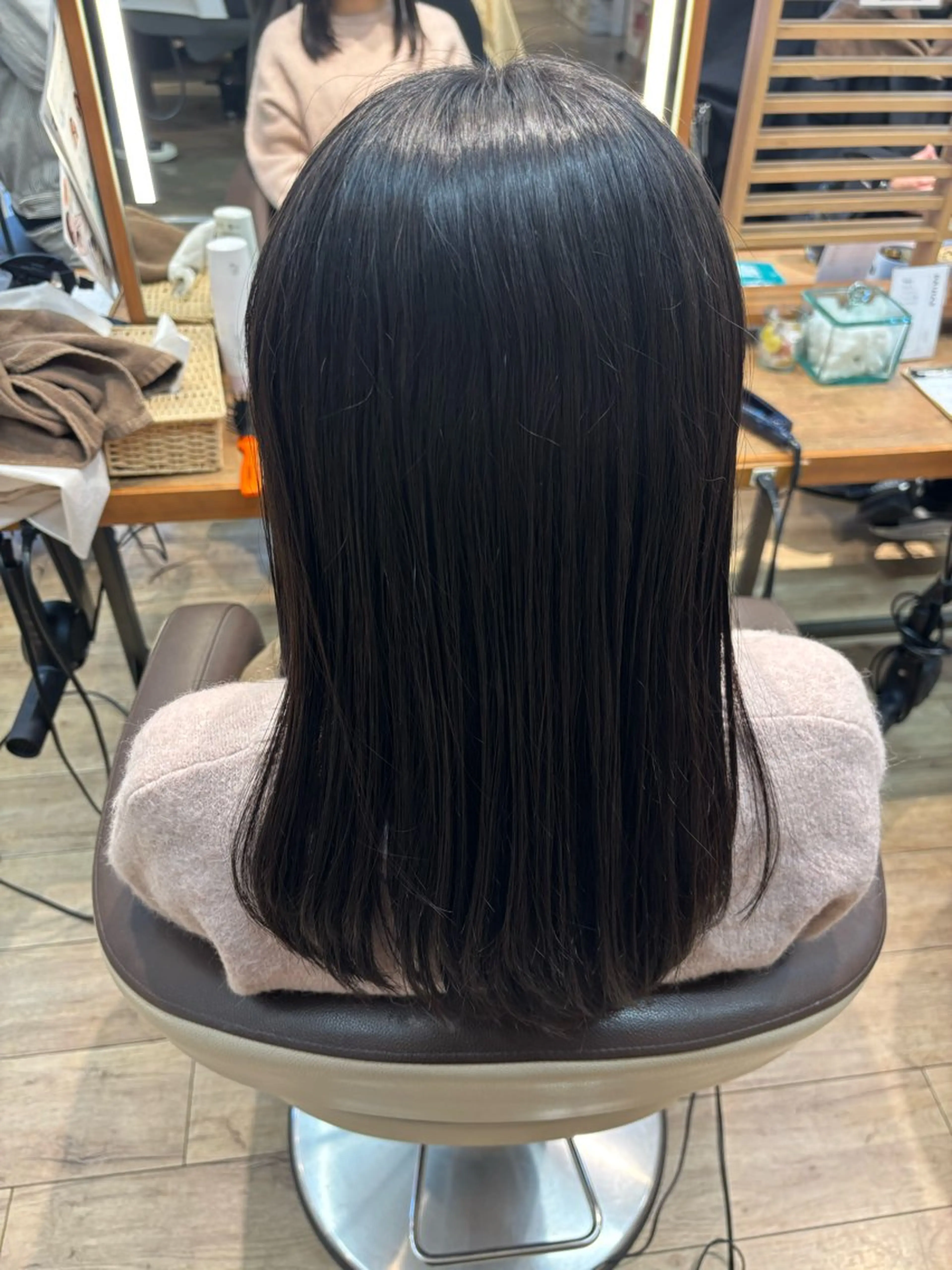 ミディアム カット ゆうこ🍀髪質改善/ ストレート/艶カラーのヘアスタイル