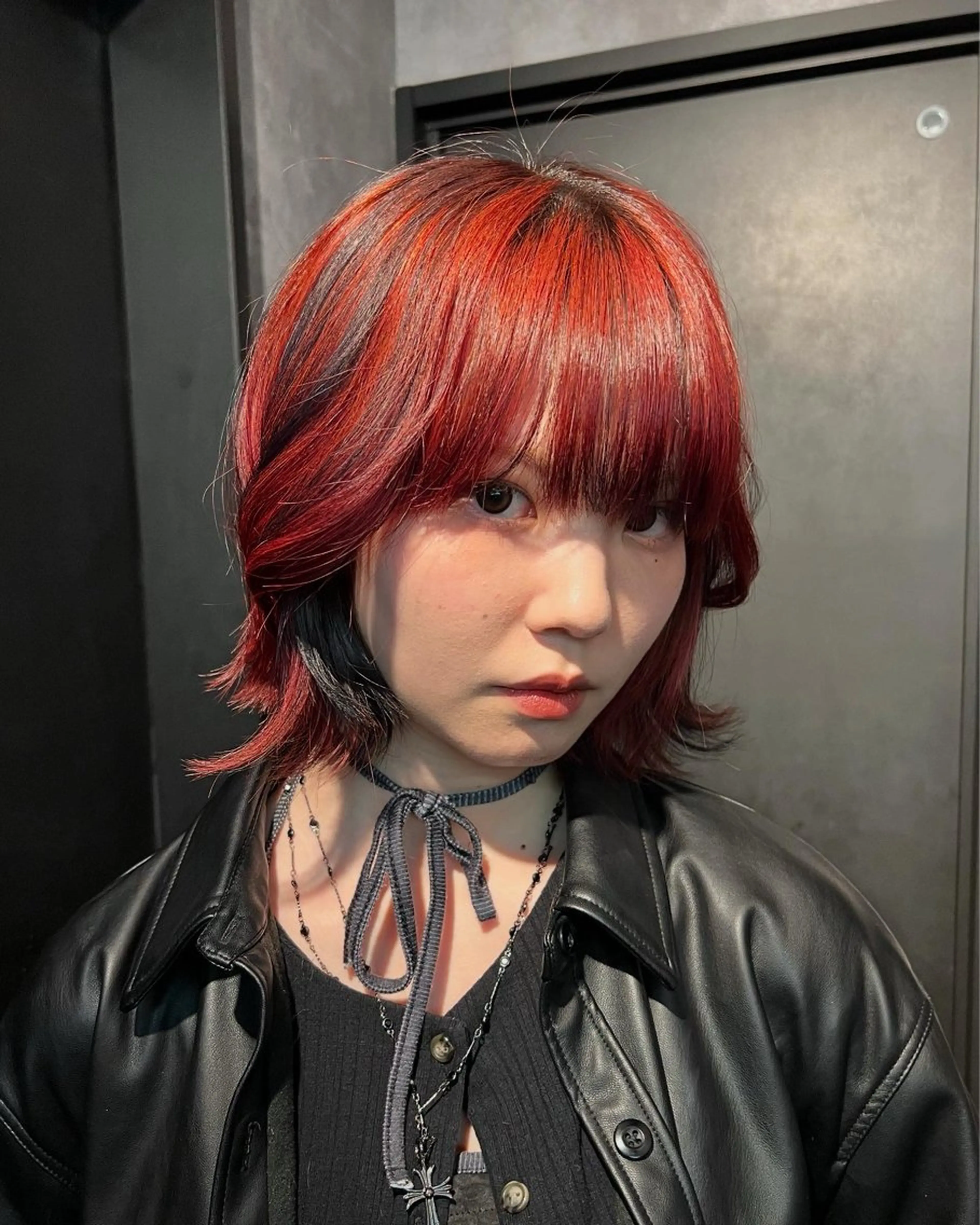 ミディアム ヘアカラー 山口 真世のヘアスタイル