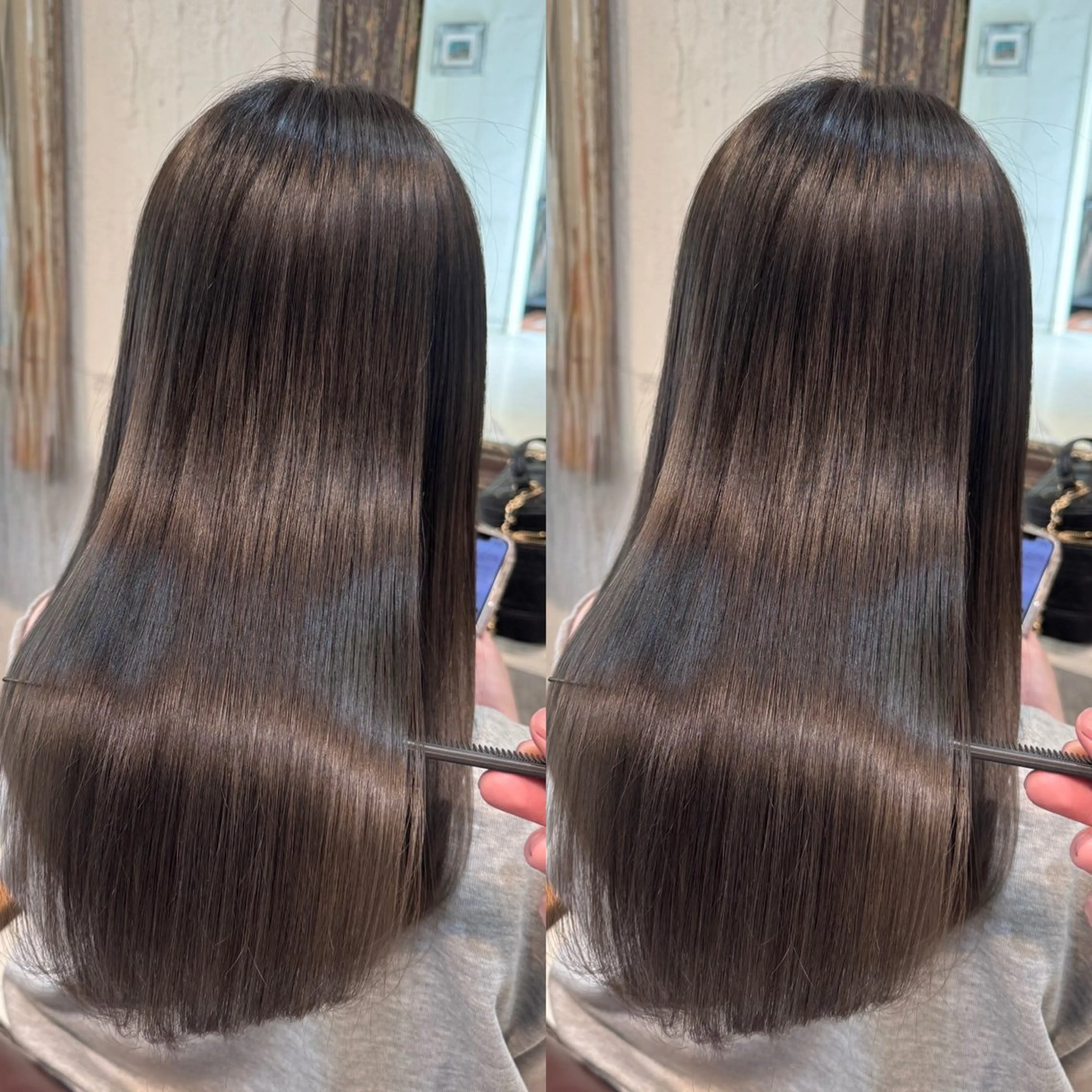 セミロング カラー ヘアカラー トリートメント F Beauty表参道所属・髪質改善/縮毛矯正/ レイヤーカット/ガブのヘアスタイル