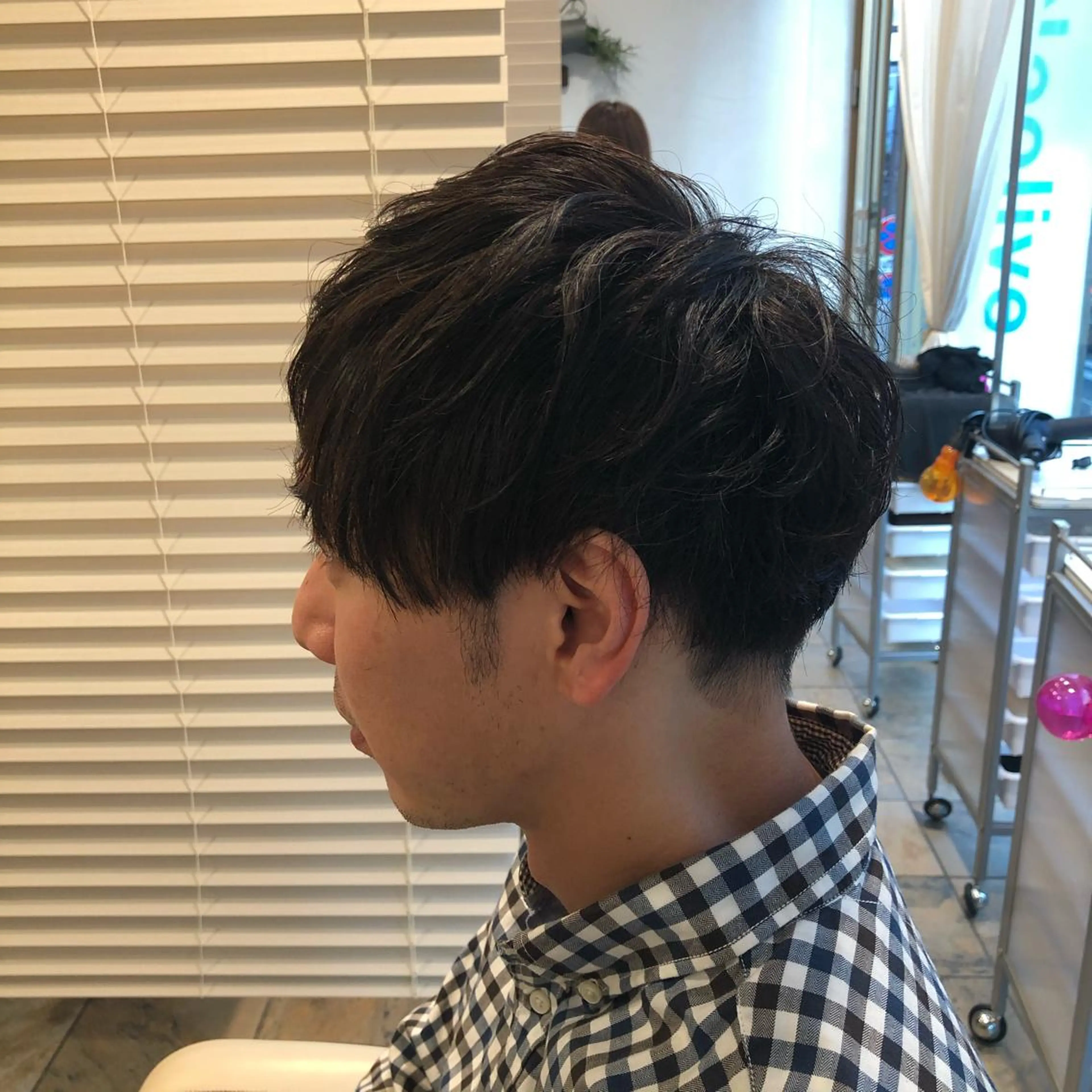ショート カラー パーマ メンズ メンズサロン💈 吉岡陽【中野】のヘアスタイル