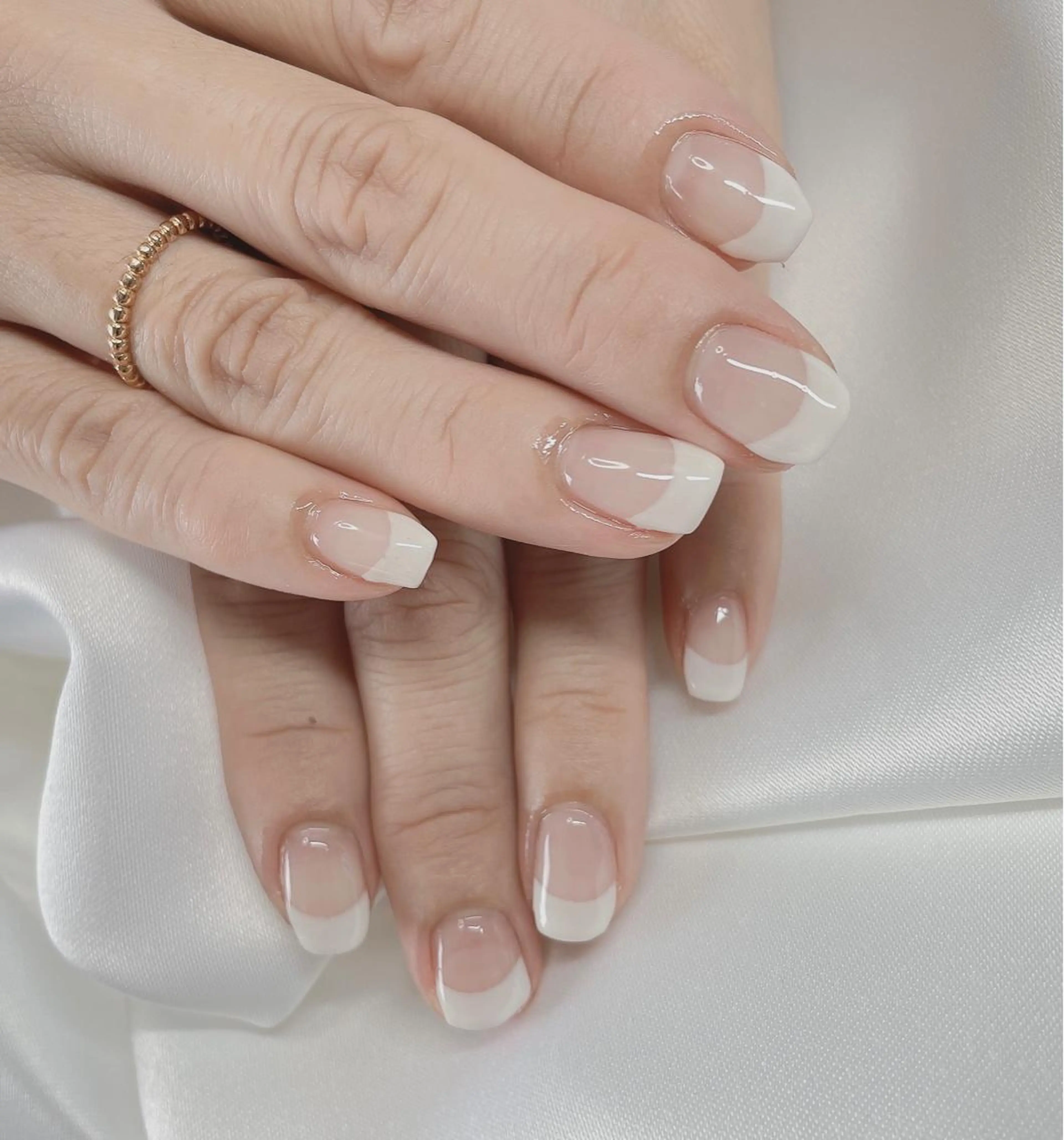 ネイル 23時まで❤︎韓国、 ワンホンネイルのネイルデザイン