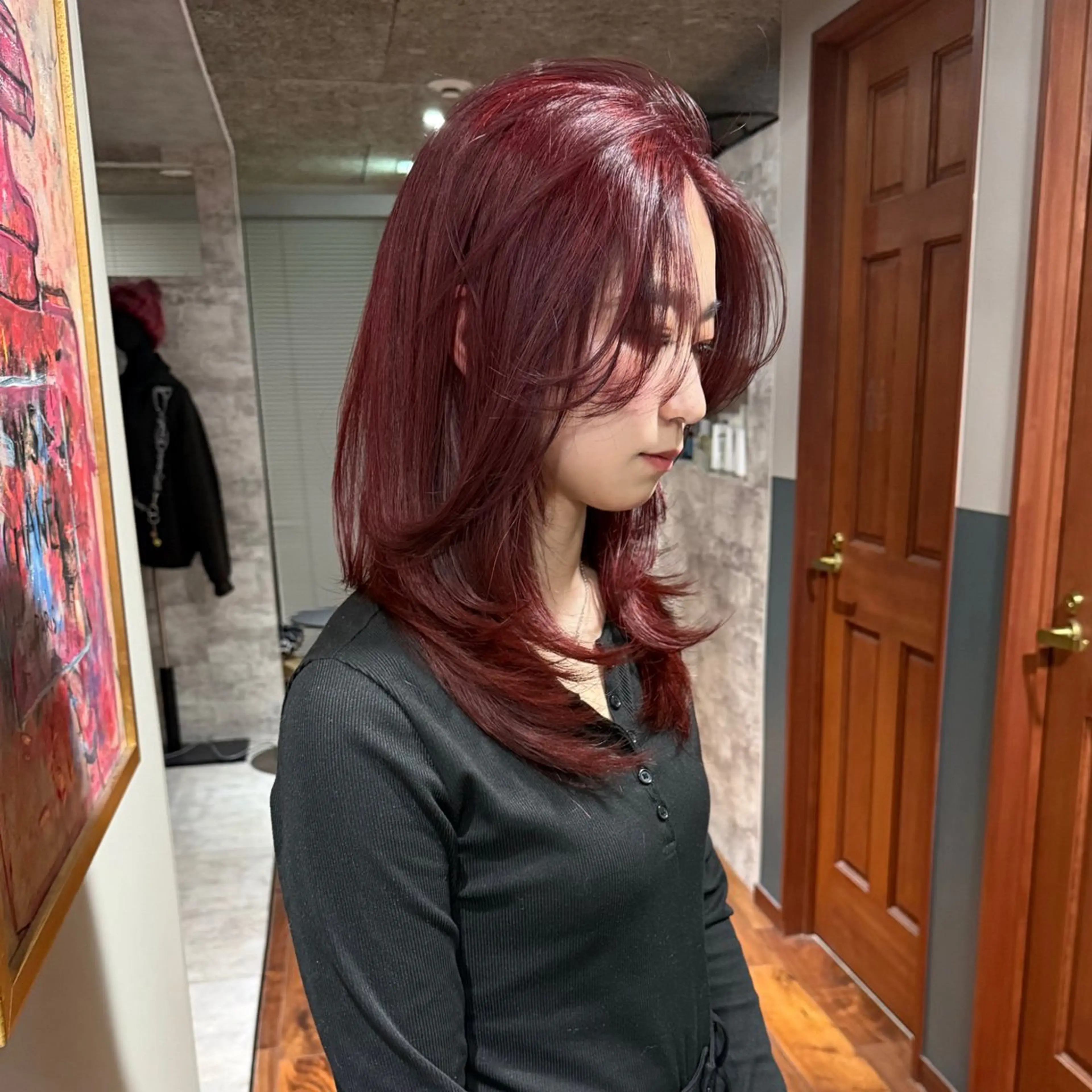 ミディアム カラー ブリーチ カット ヘアカラー トリートメント mai / linoah˚✧のヘアスタイル