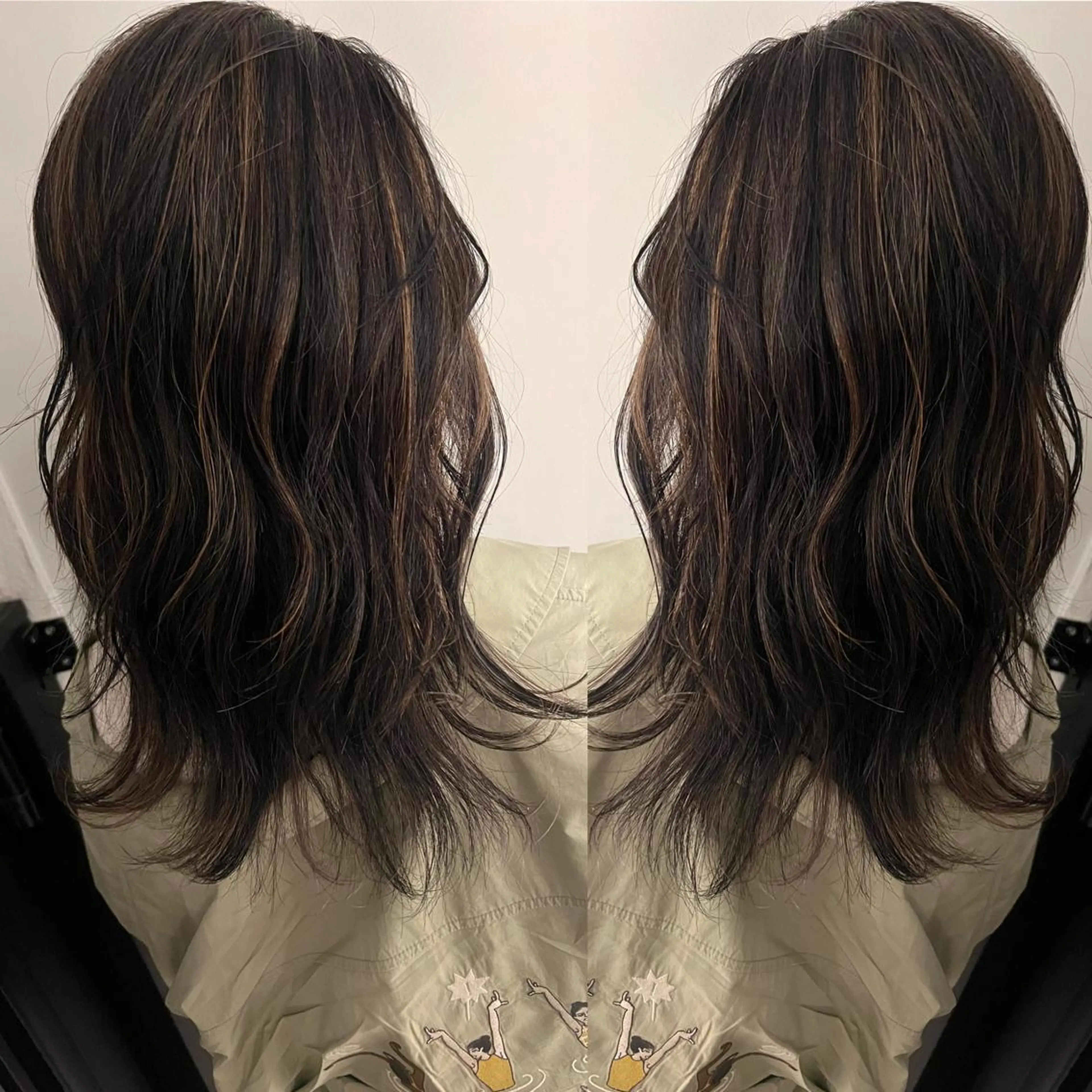 セミロング カラー ヘアアレンジ 🔥ハイトーンカラー ギャルNAOKI🔥のヘアスタイル