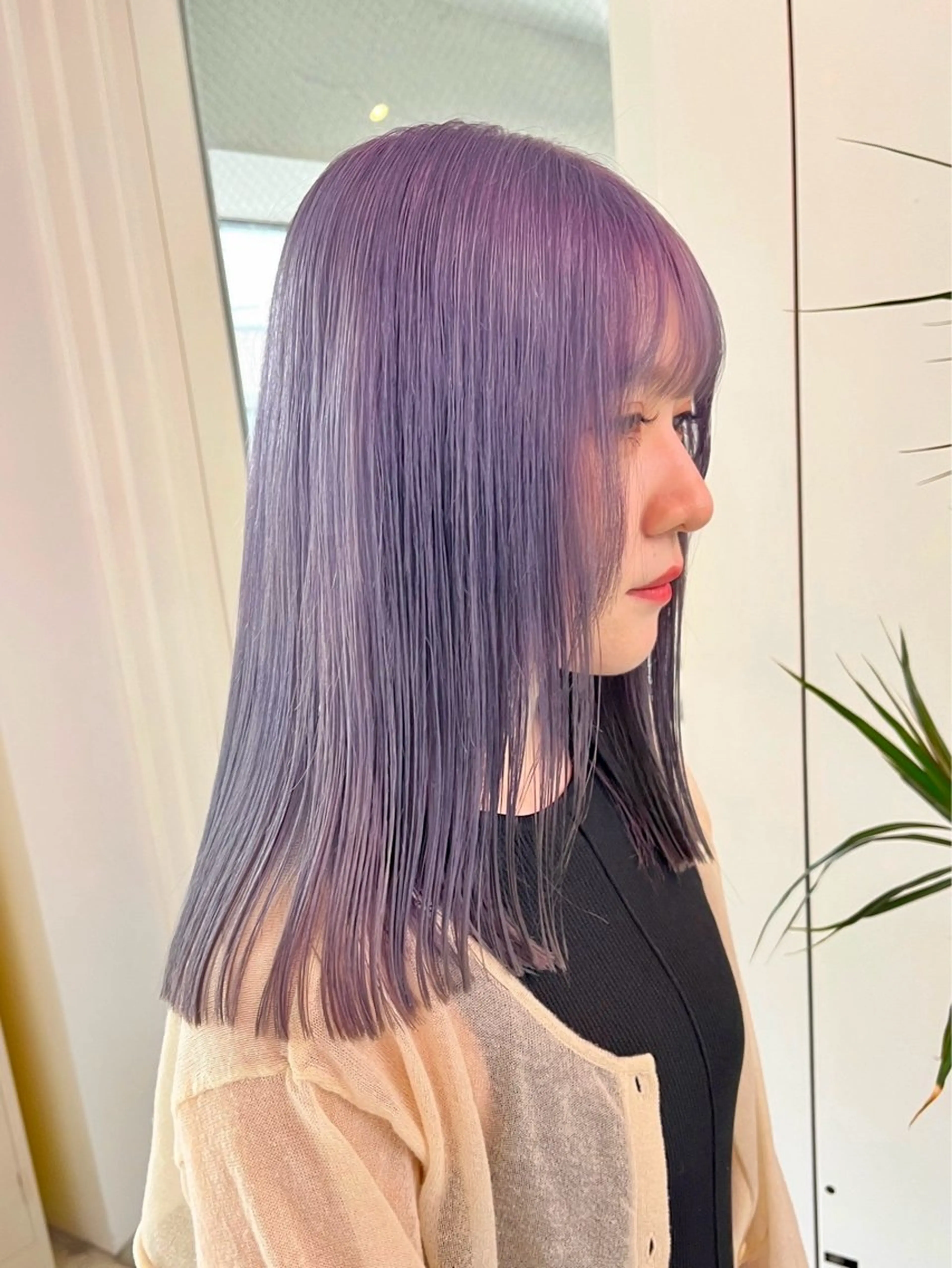 セミロング ハイトーン×デザイン 似合わせ/Yoheiのヘアスタイル