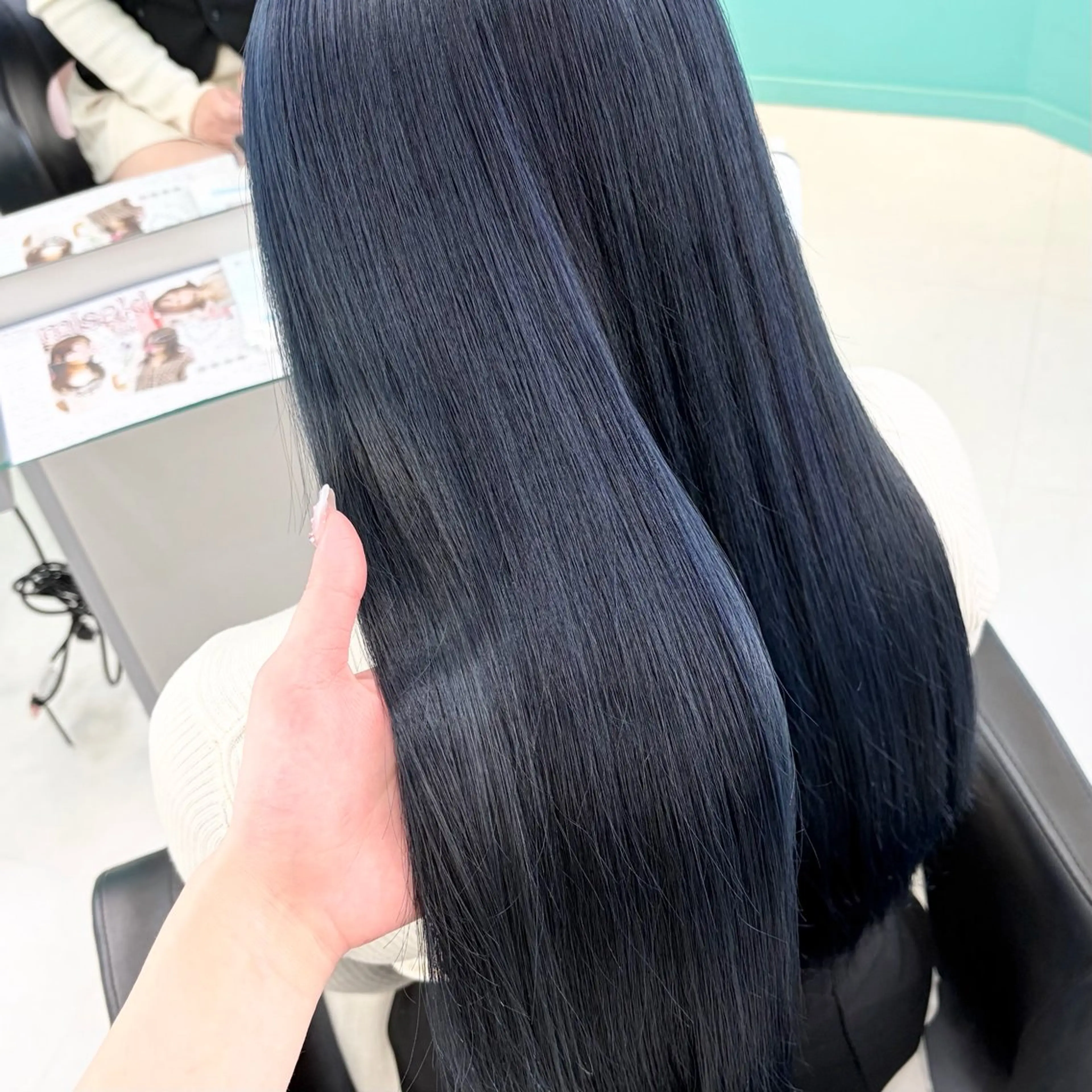 ロング カラー ブルーカラー ネイビーカラー デザインカラー/ ボブ/Natsukiのヘアスタイル