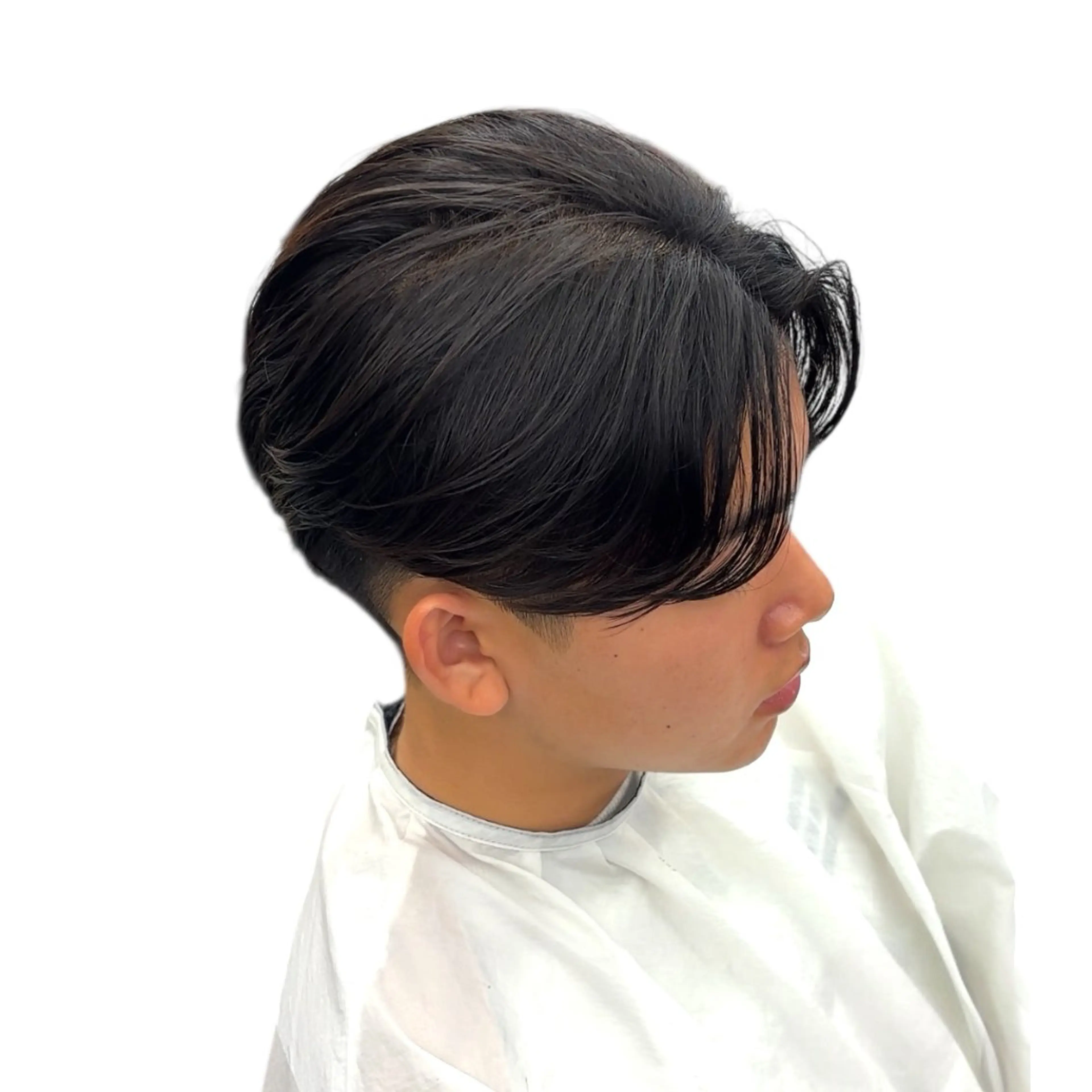 ショート パーマ メンズ センターパート メンズパーマ くせ毛 縮毛矯正 ニュアンスパーマ カット 縮毛矯正/メンズ パーマ/岩名新大のヘアスタイル