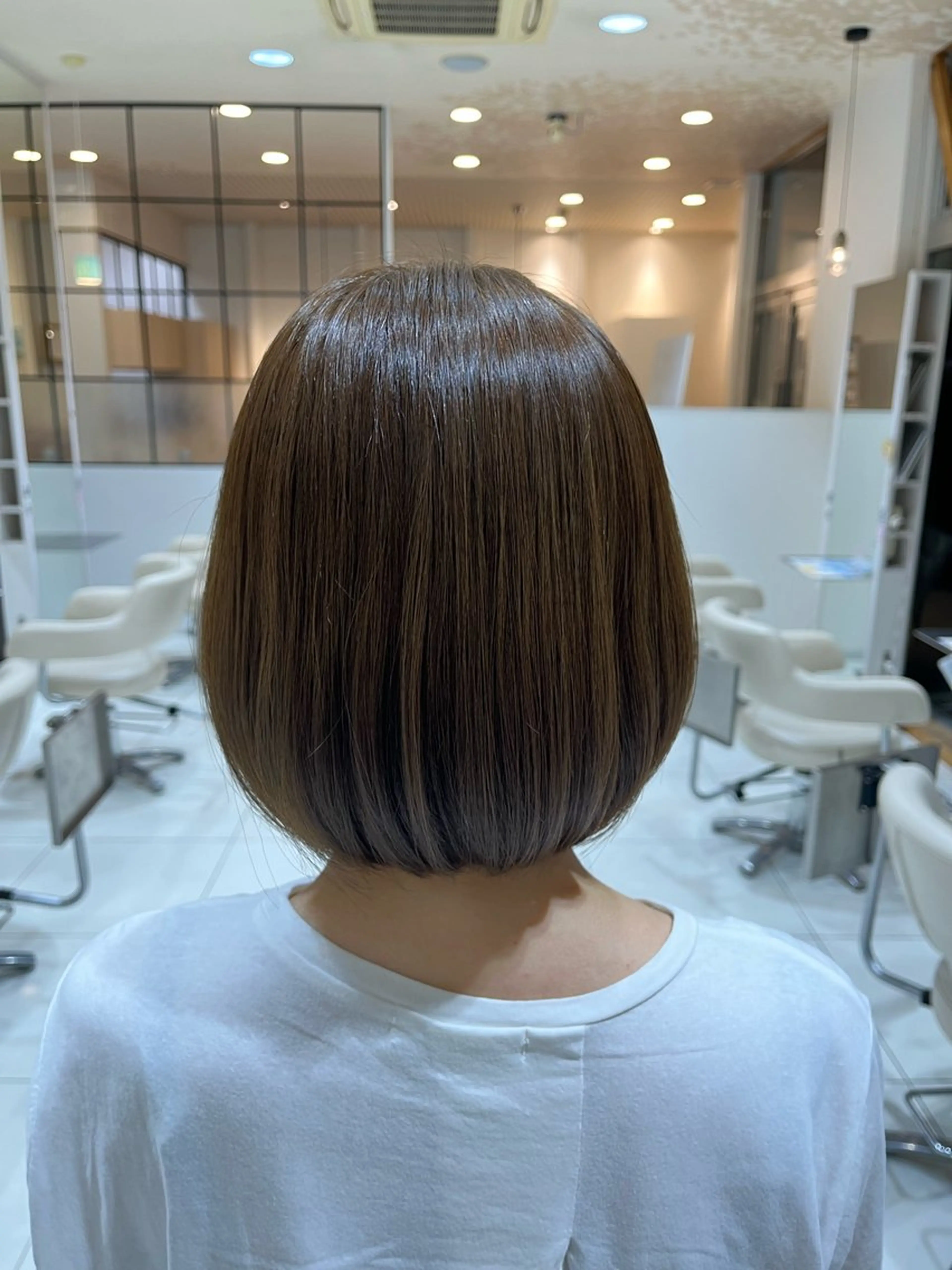 カラー オレンジ Misaki/ レイヤー/ウルフのヘアスタイル