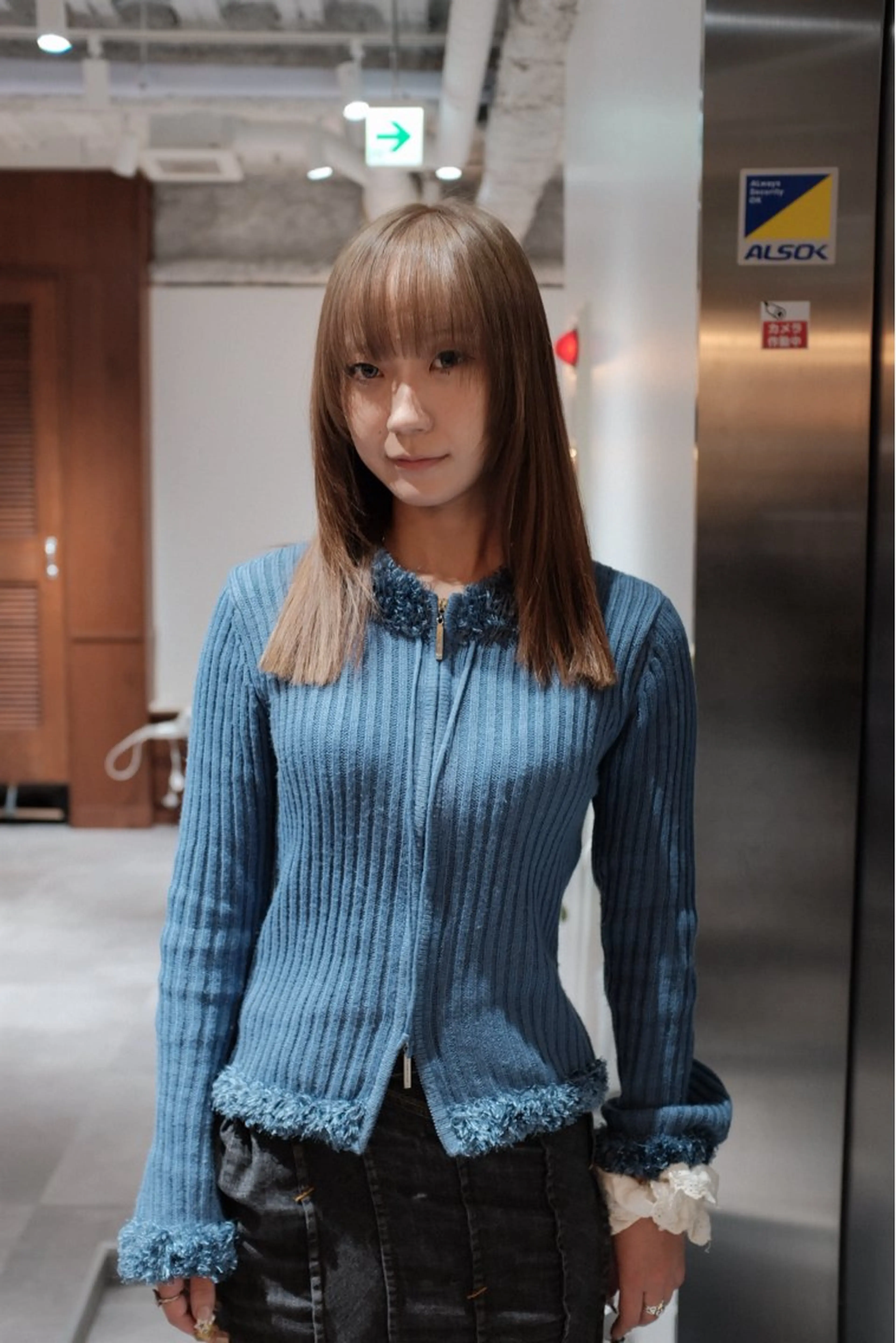 セミロング カラー ヘアアレンジ opus 店長大和 レイヤー/赤み消しのヘアスタイル