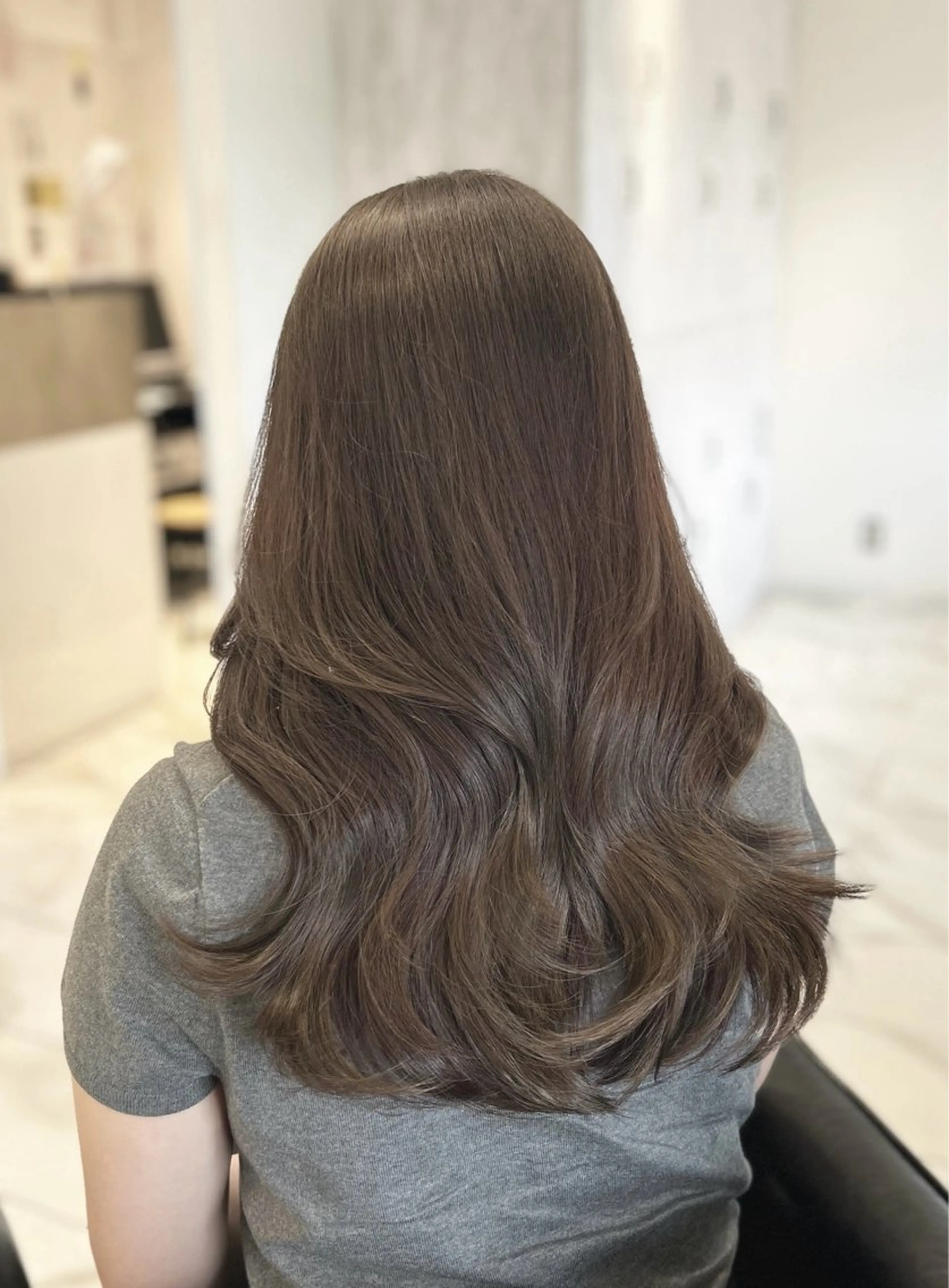 ロング 韓国風ヘア レイヤーカット カット ヘアカラー トリートメント 韓国ヘア🕊村上 ののこ🕊のヘアスタイル