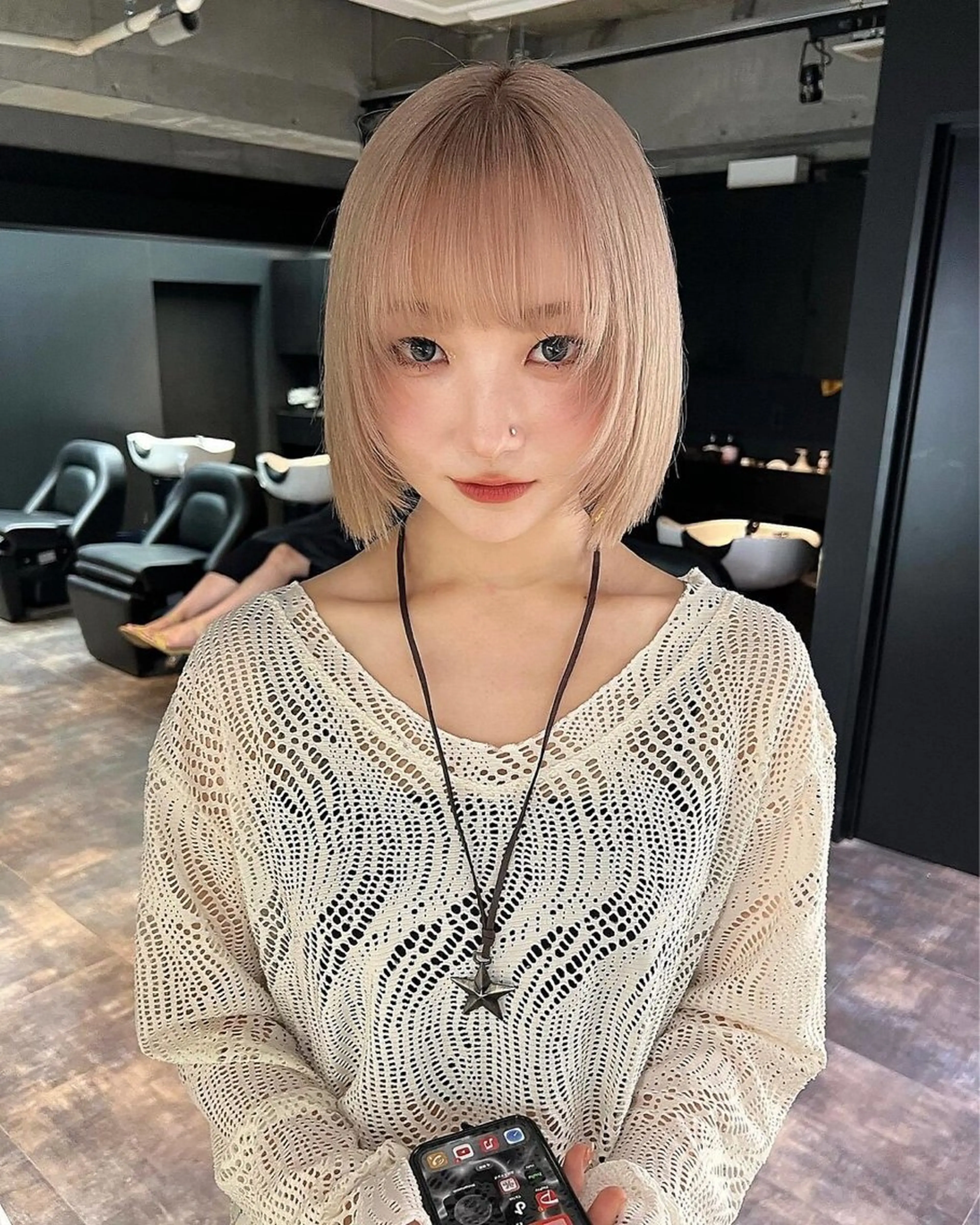 ケアブリーチ+イルミナカラー+カットの写真