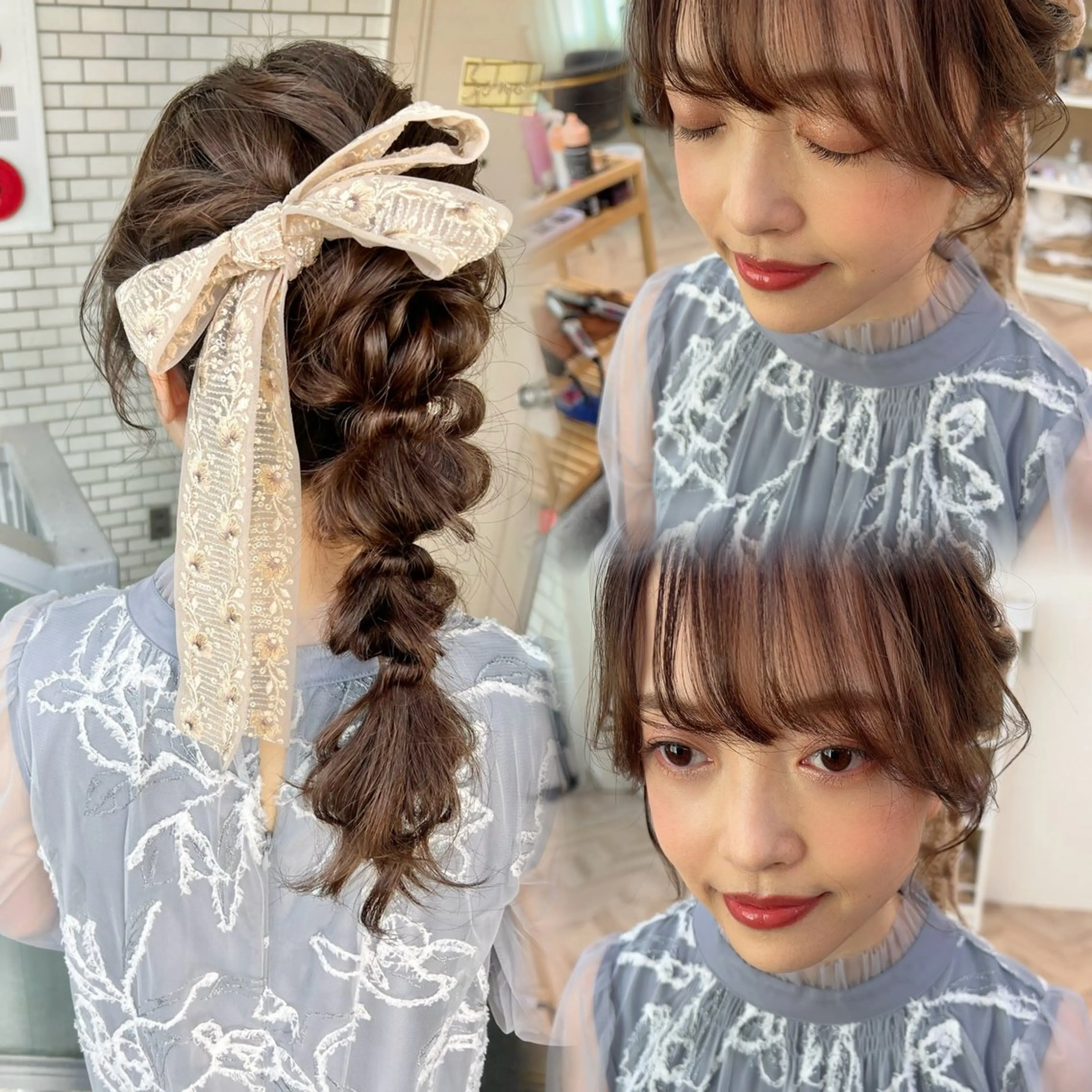 ヘアアレンジ ヘアセット 大人可愛いヘアメイク 💋🧚‍♀️しずかのヘアスタイル