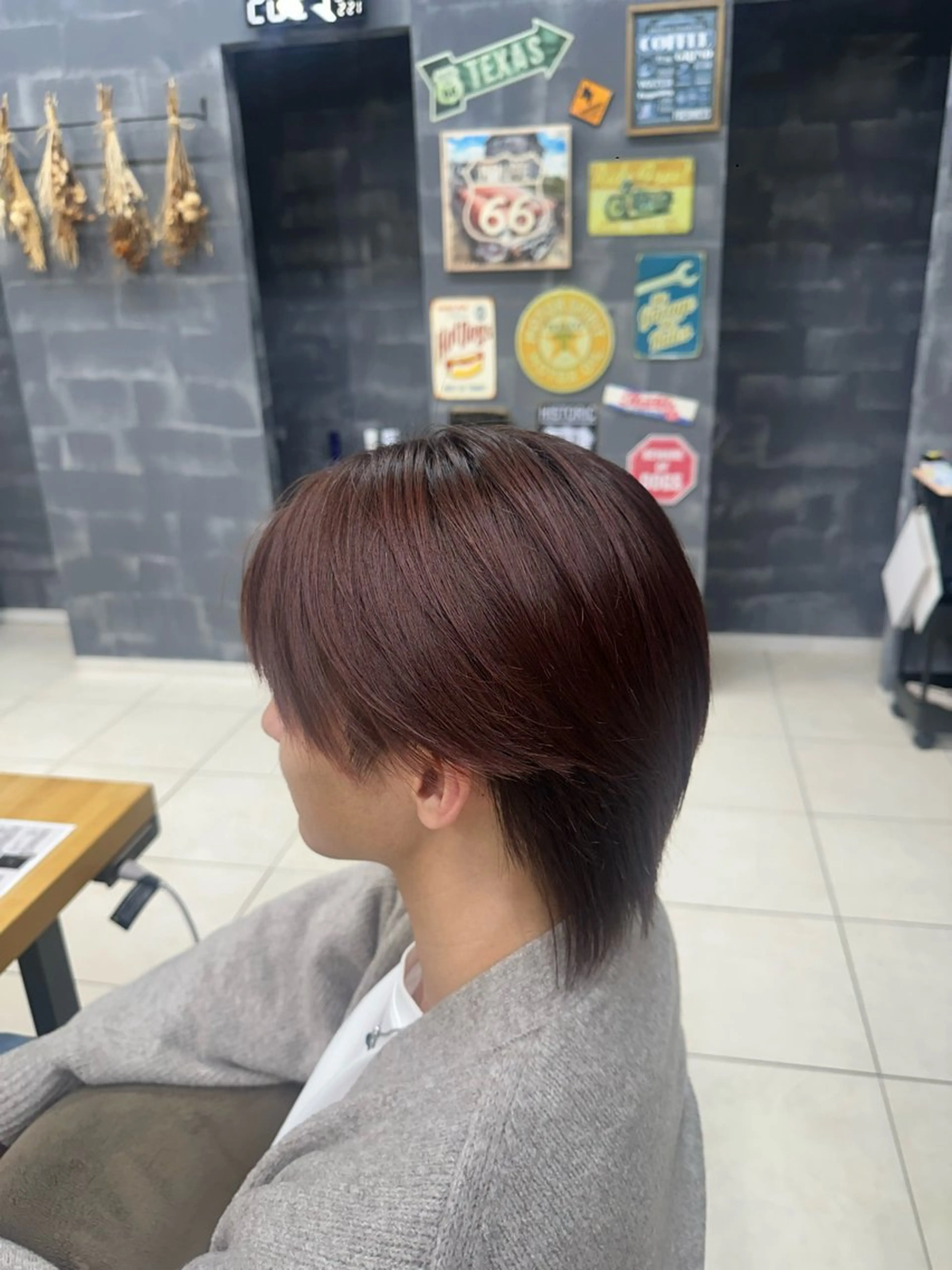 カラー メンズ ブラウンカラー ヘアカラー Laulu 佐藤壮也のヘアスタイル