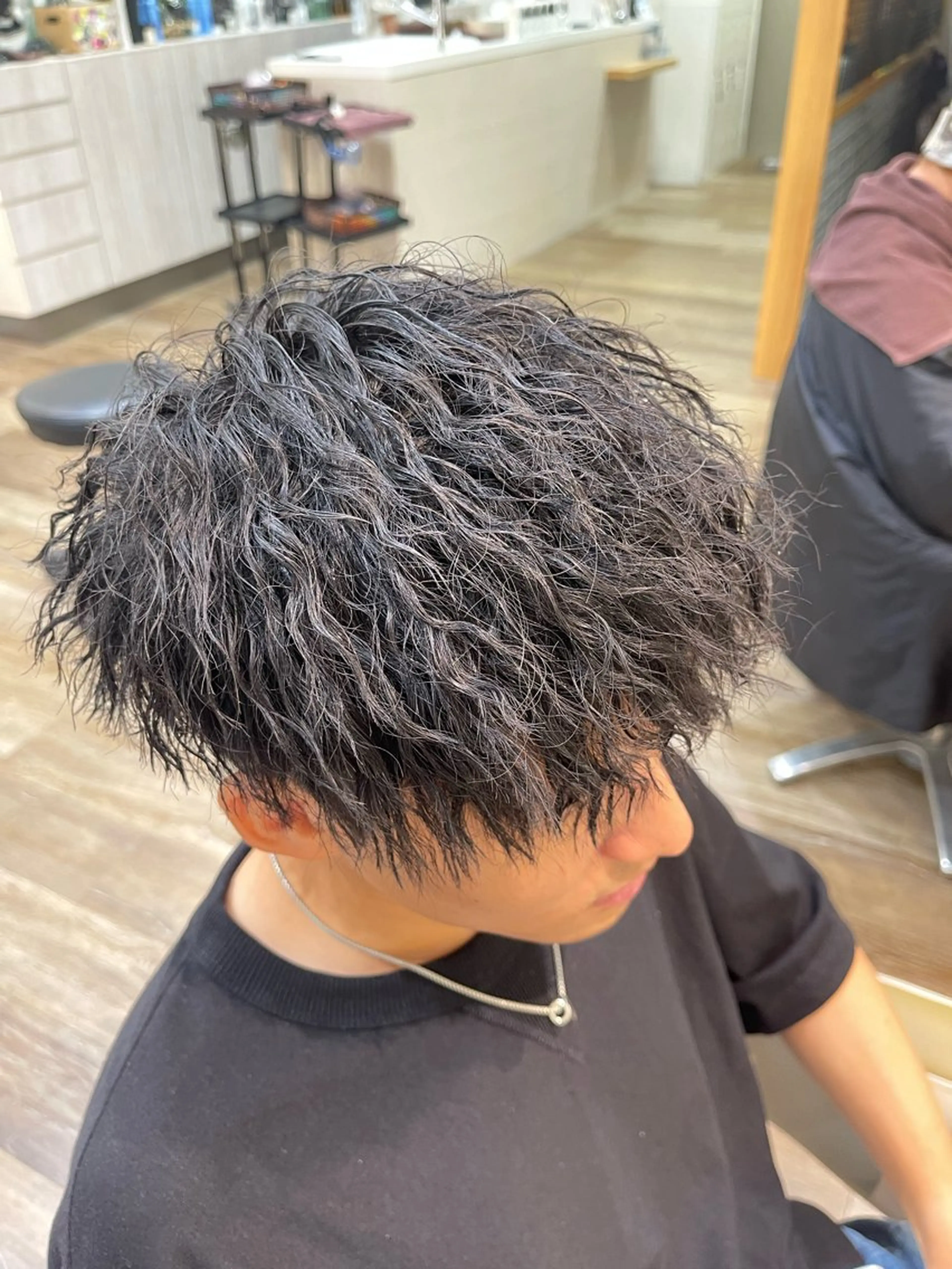 ショート パーマ メンズ カット パーマ メンズパーマ 北原寿樹のヘアスタイル