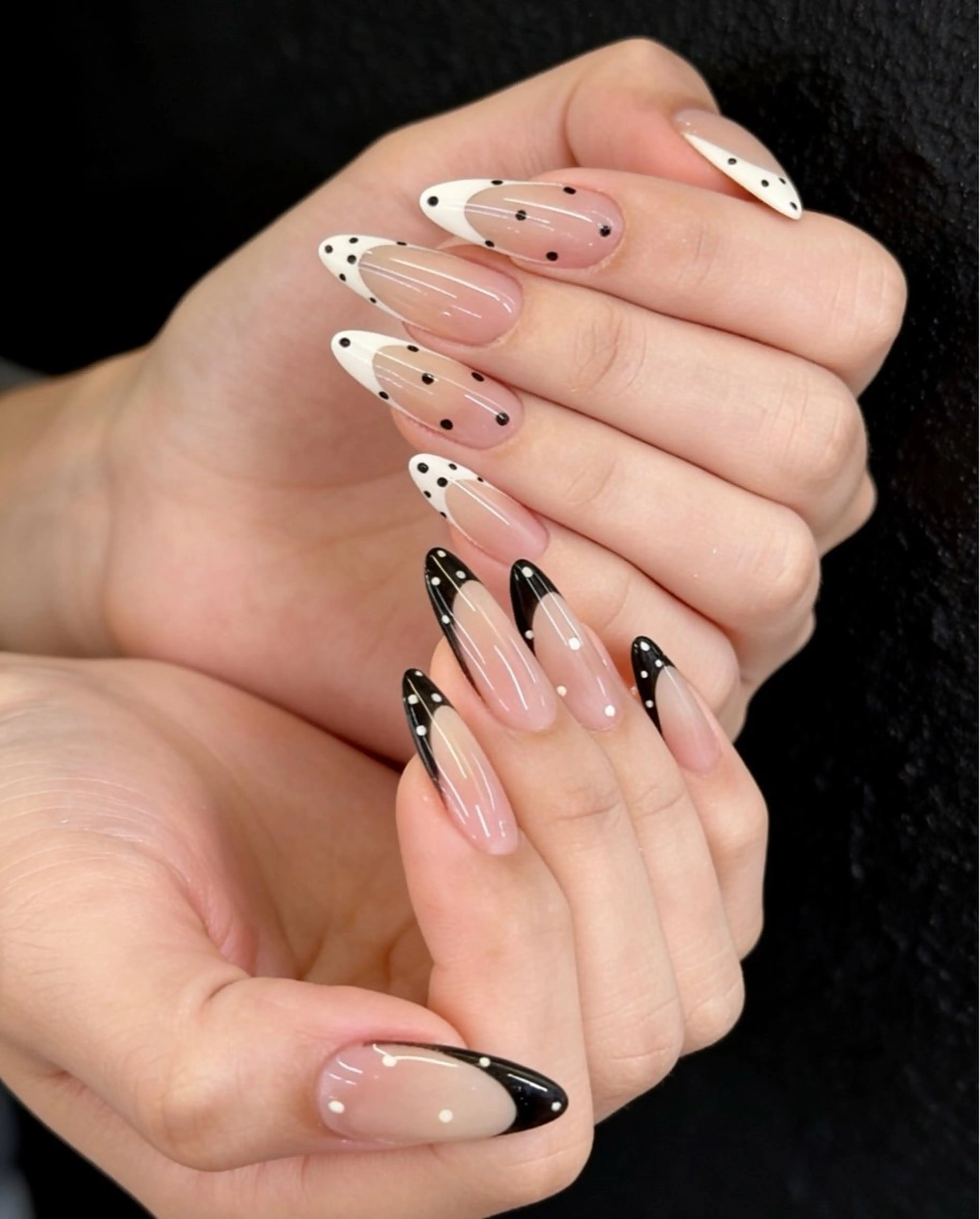 ネイル フレンチネイル キラキラネイル 韓国ネイル シンプルネイル ワンホンネイル ハンドネイル MEI Nailのネイルデザイン