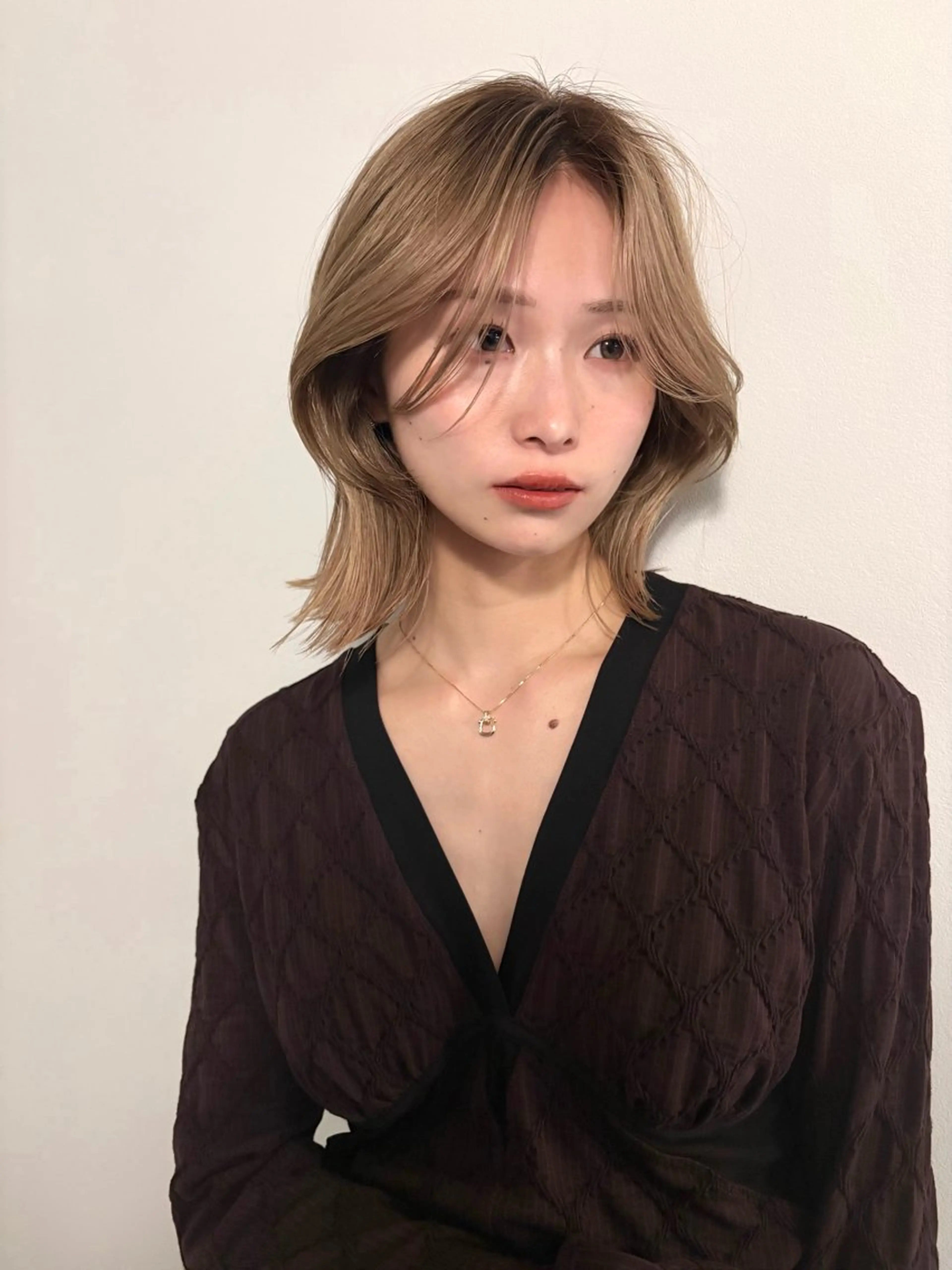 ミディアム 小野 明日香のヘアスタイル
