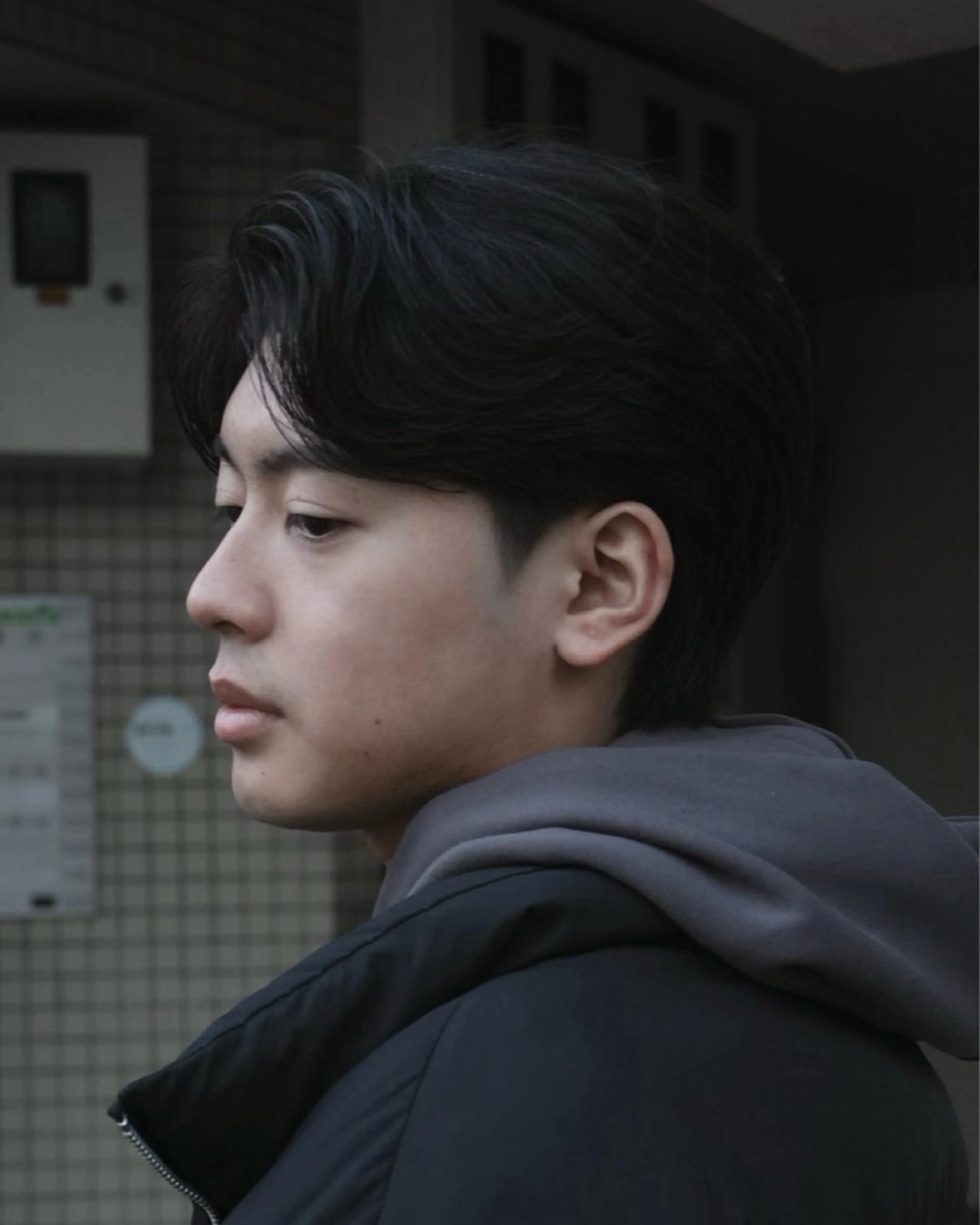 ショート カラー パーマ メンズ aimu/メンズ カット/渋谷のヘアスタイル