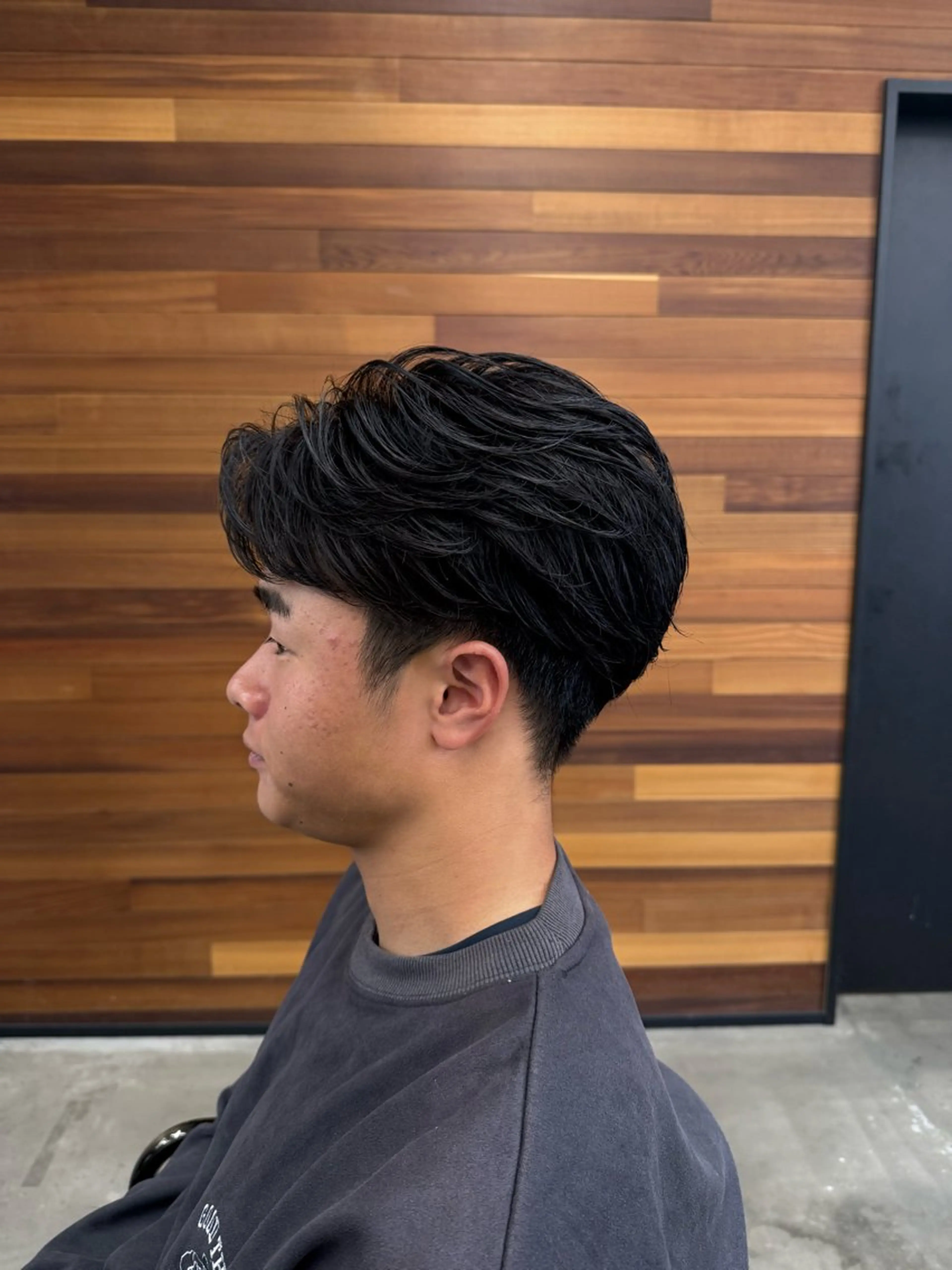 ミディアム ミディアムパーマ カット パーマ 野上 晃生のヘアスタイル