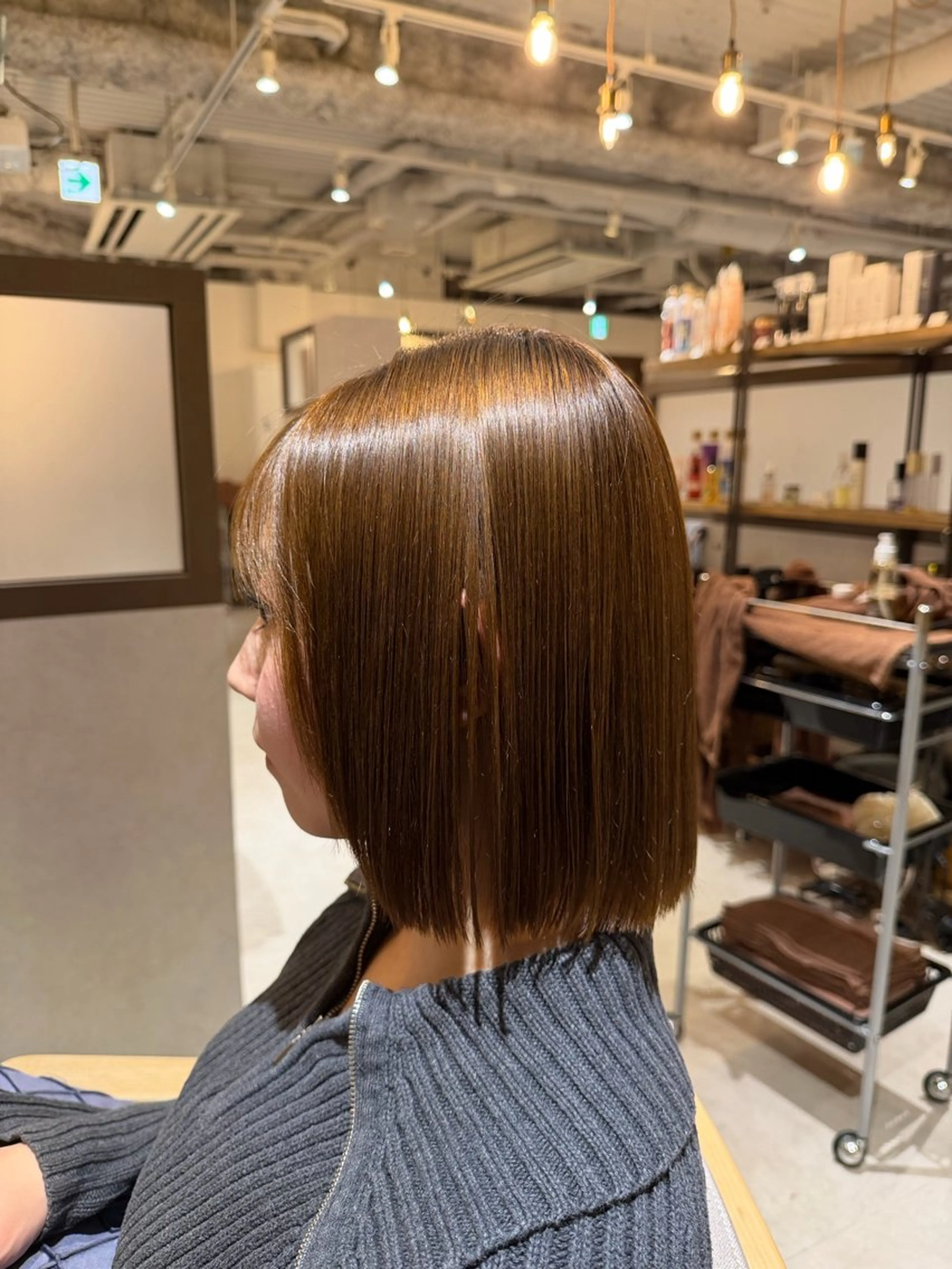 ショート 縮毛矯正 Saya/ショート/ ボブ/ 大阪/梅田のヘアスタイル