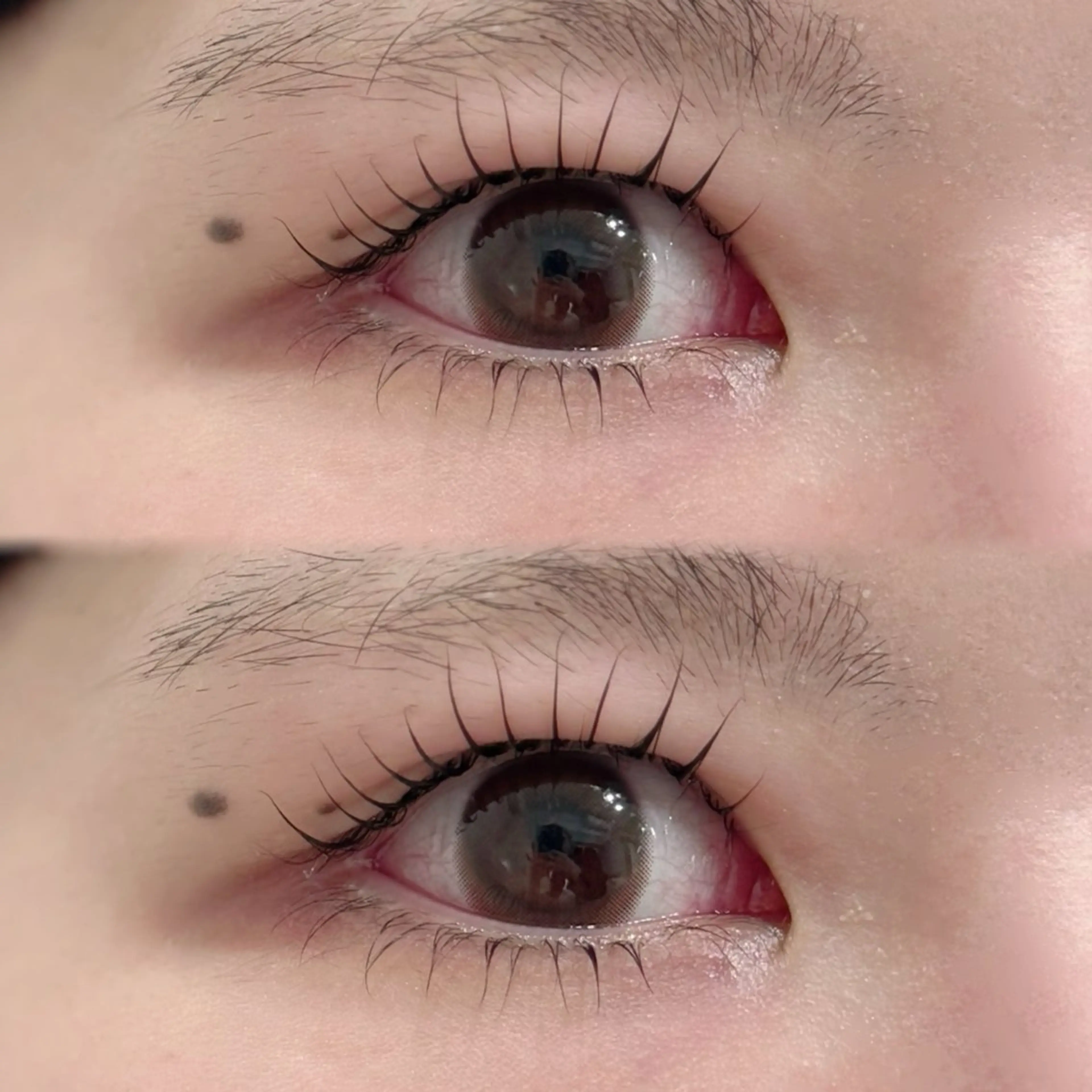 まつ毛パーマ上下の写真