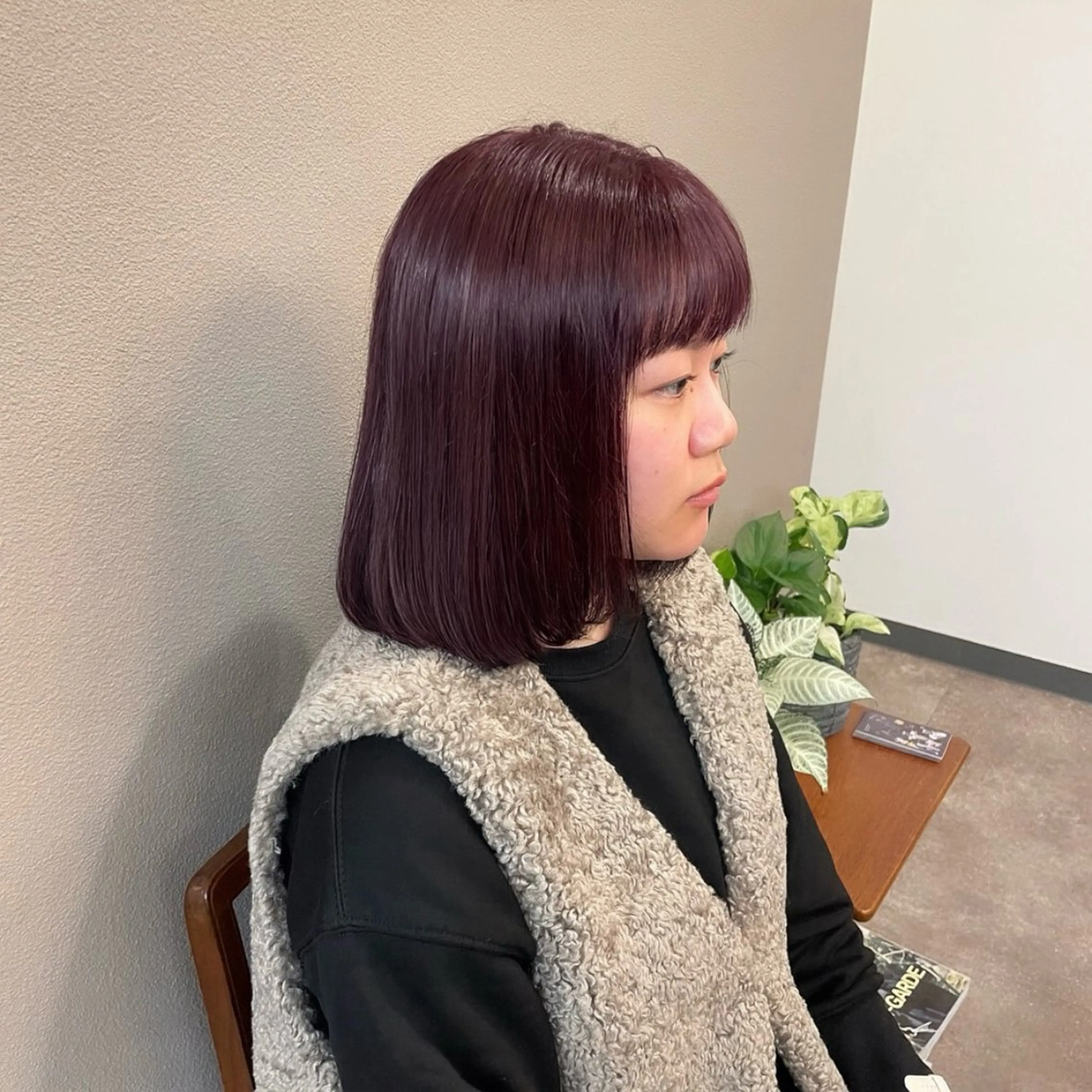 ミディアム カラー 透明感カラー ピンクカラー パープルカラー ヘアカラー ❄️透明感カラー / ハイトーン❄️WAOのヘアスタイル
