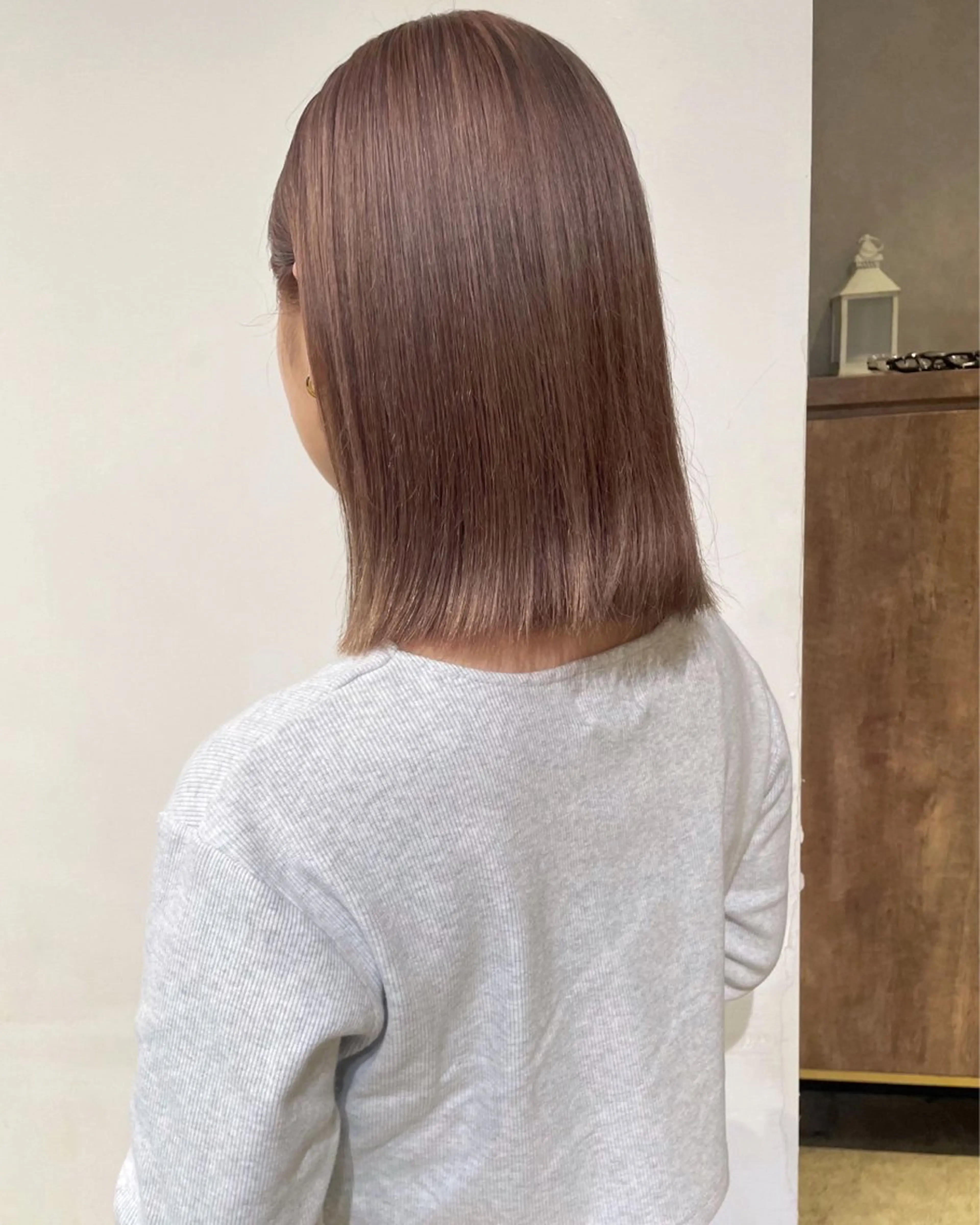 ショート カラー ベージュカラー ピンクカラー トリートメント 無料カットモデル募集 / 涼 乃のヘアスタイル