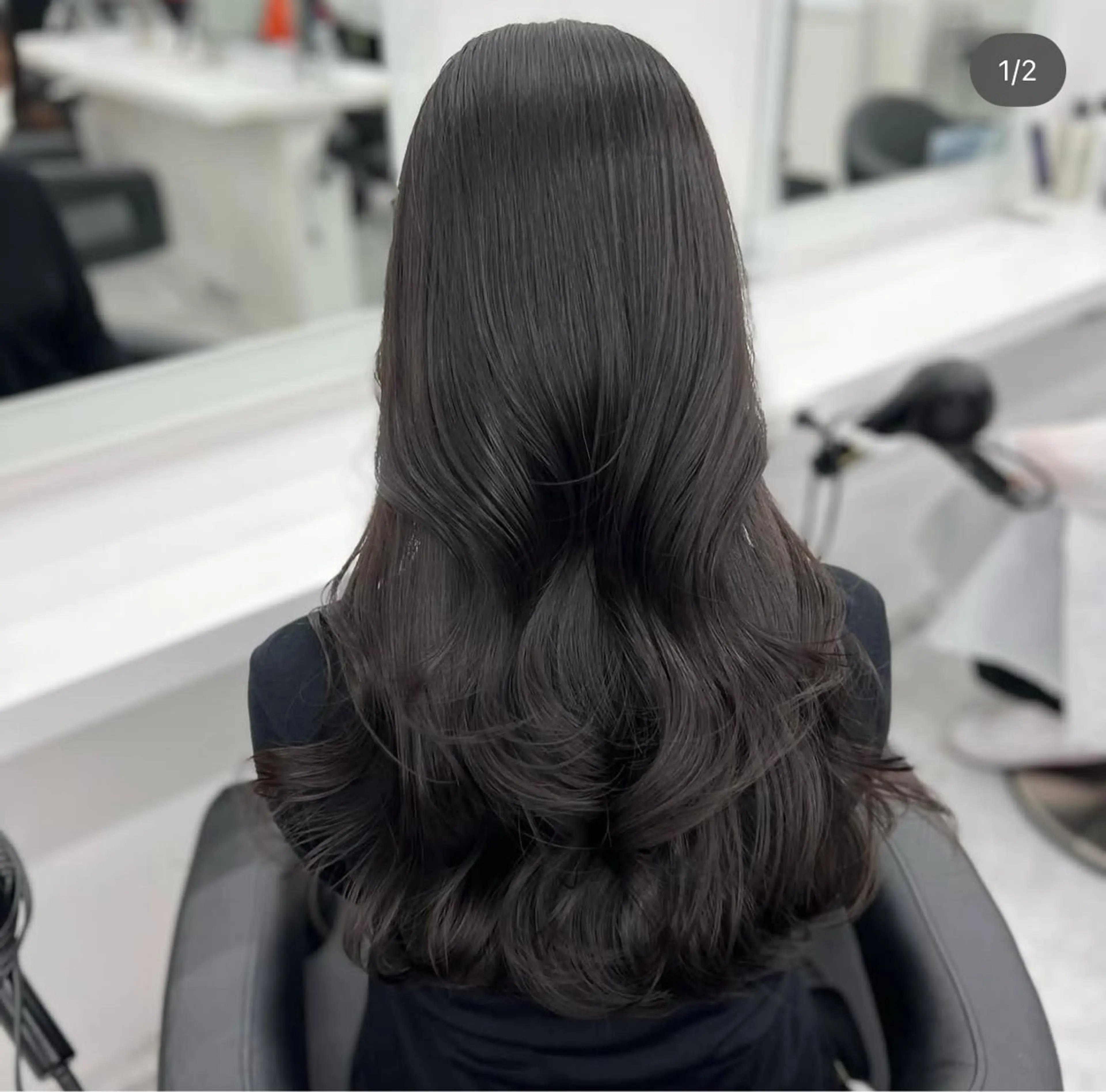 ロング カラー ヘアアレンジ カット ヘアカラー トリートメント ヘッドスパ ヘアセット 透明感×韓流ハイ トーン🫧RYUTAのヘアスタイル