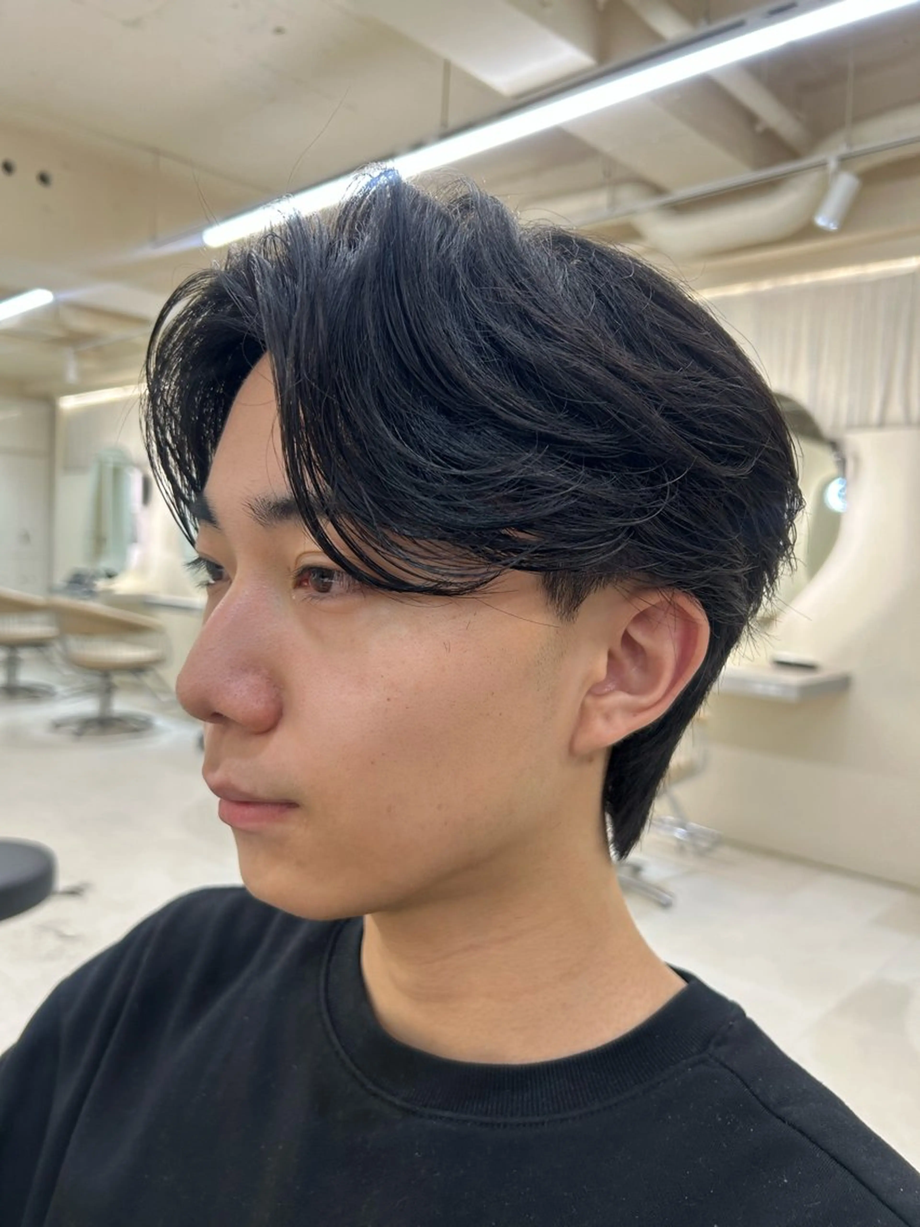 メンズ ウルフ/マッシュ/ センターパート/奈菜のヘアスタイル