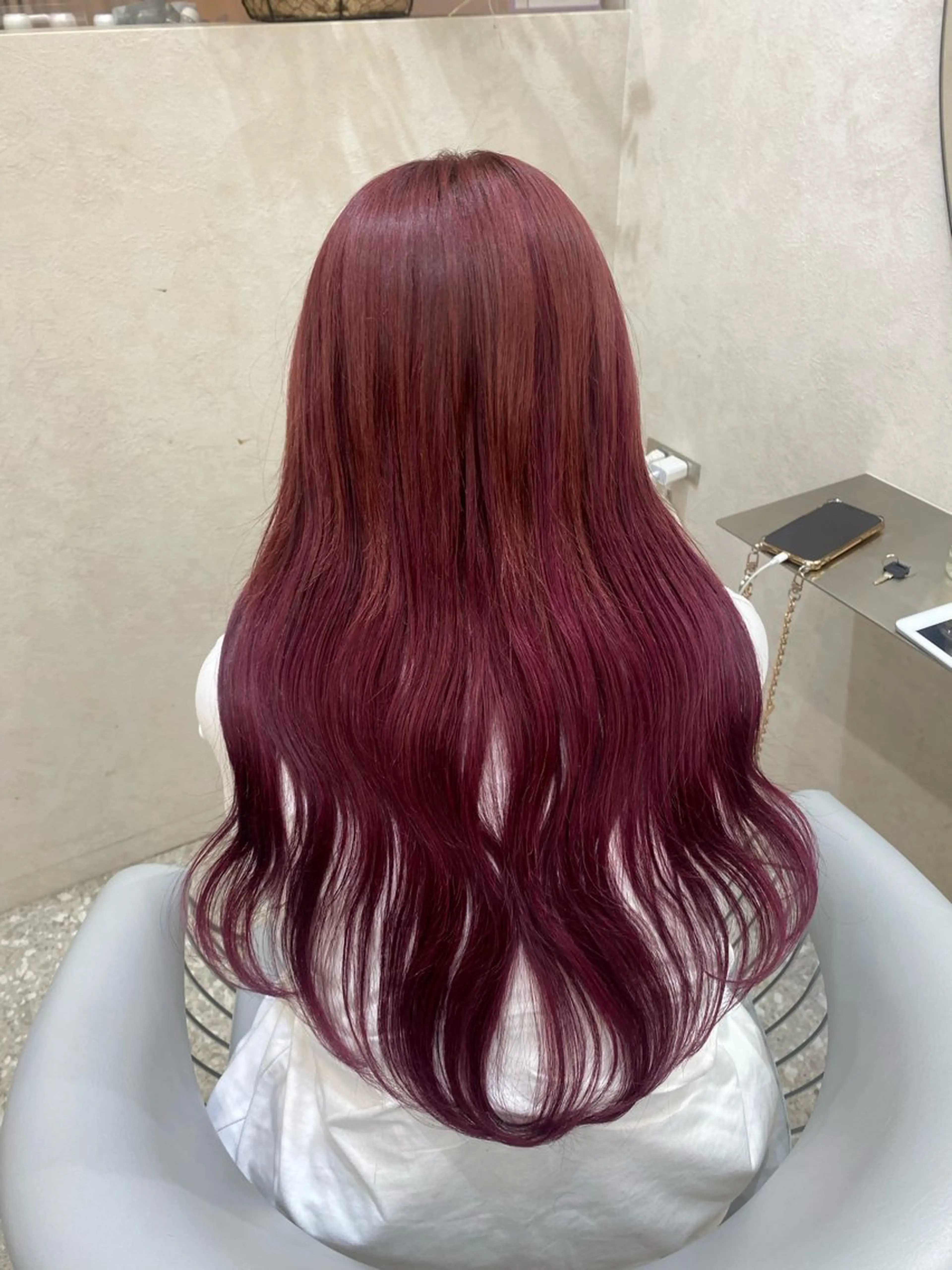 ロング カラー ヘアアレンジ なな 顔周りカット /シールエクステのヘアスタイル