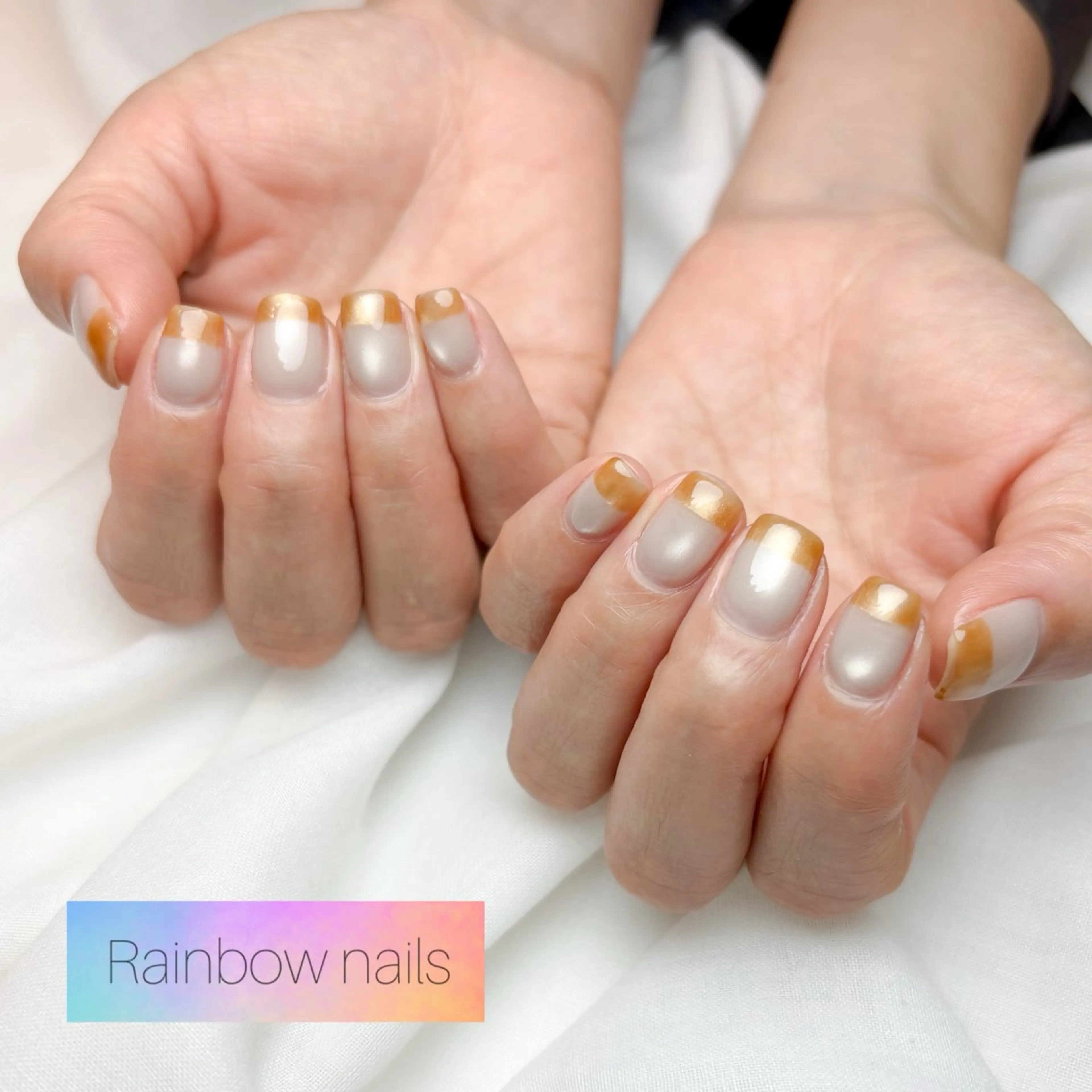 ネイル Rainbow nailsくろちゃんのネイルデザイン