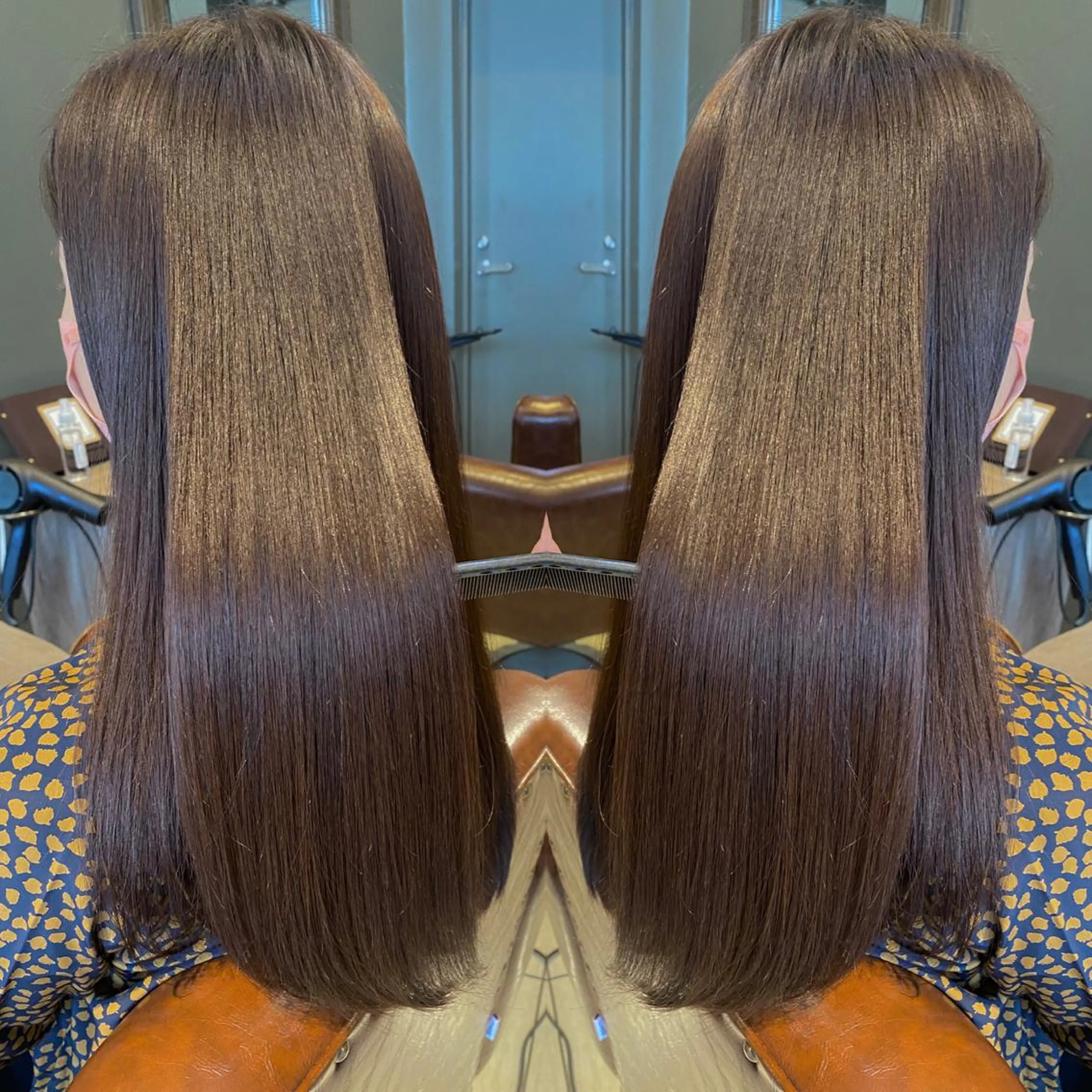 カラー グレージュ カット ヘアカラー トリートメント 比嘉 翼のヘアスタイル