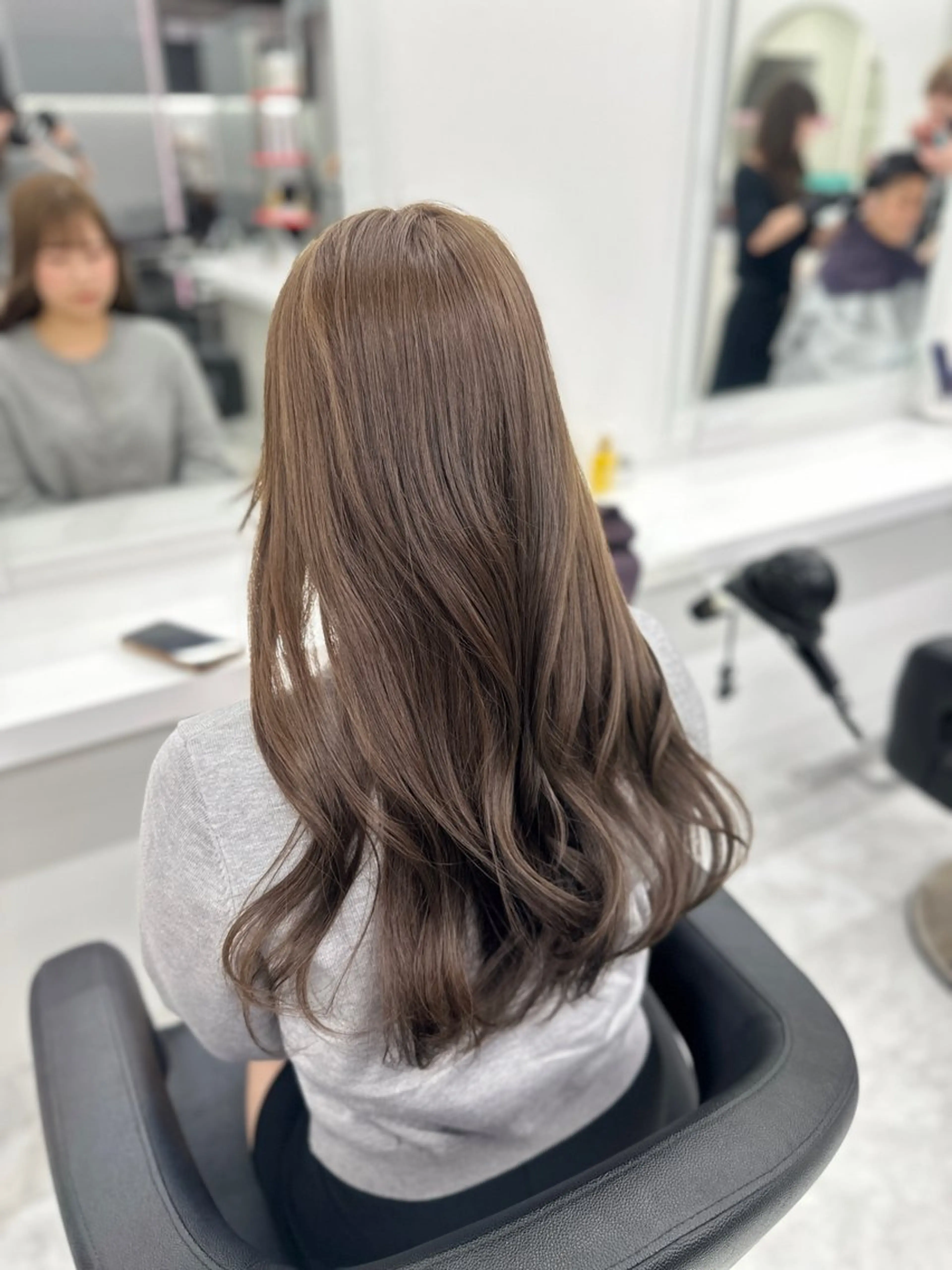 ロング カラー パーマ ヘアアレンジ メンズ キッズ ♥️韓国ヘア レイヤー♥️ゆりのヘアスタイル