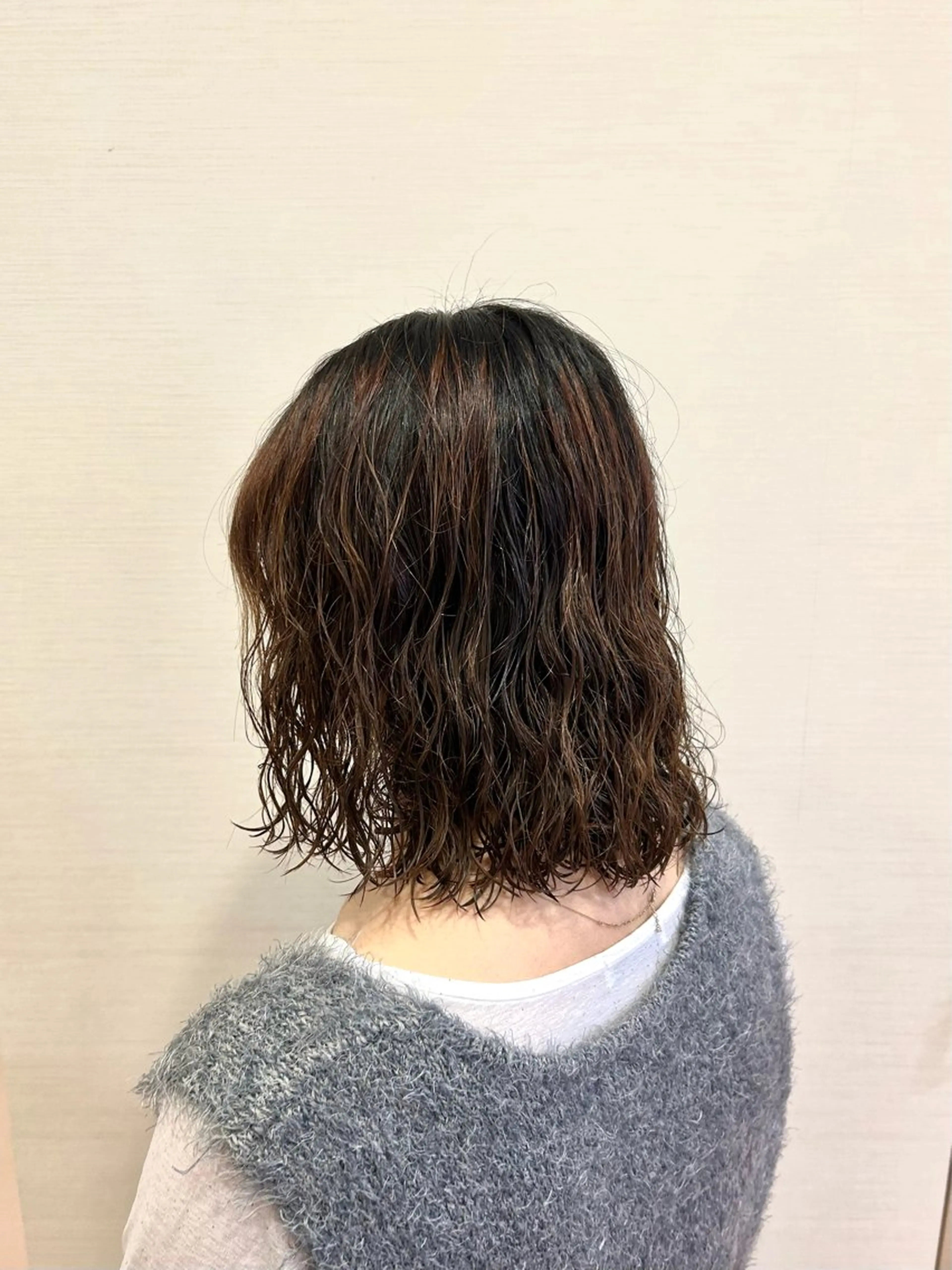 ミディアム パーマ ミ ユのヘアスタイル