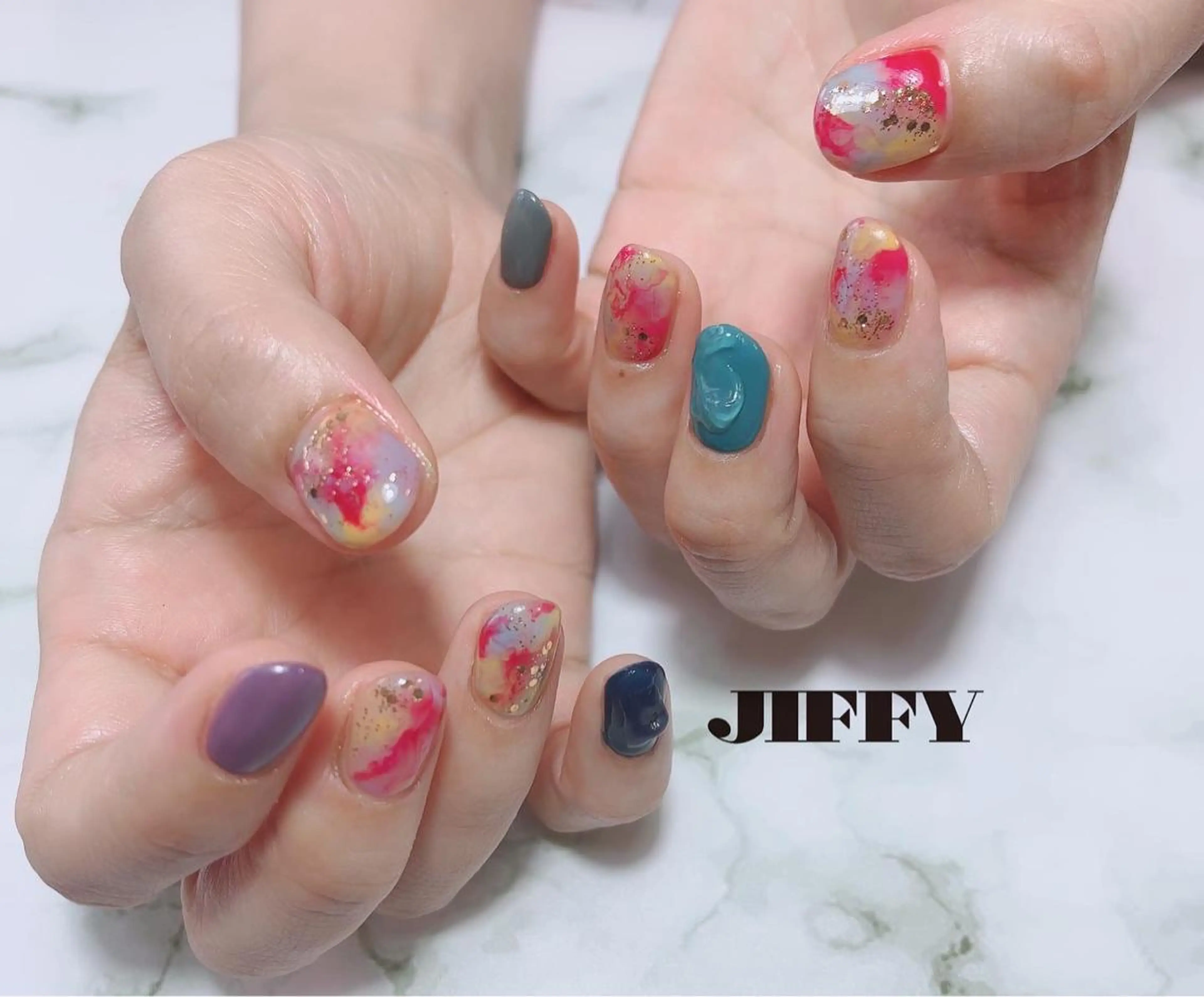 ネイル ニュアンスネイル JIFFY nailstudioのネイルデザイン