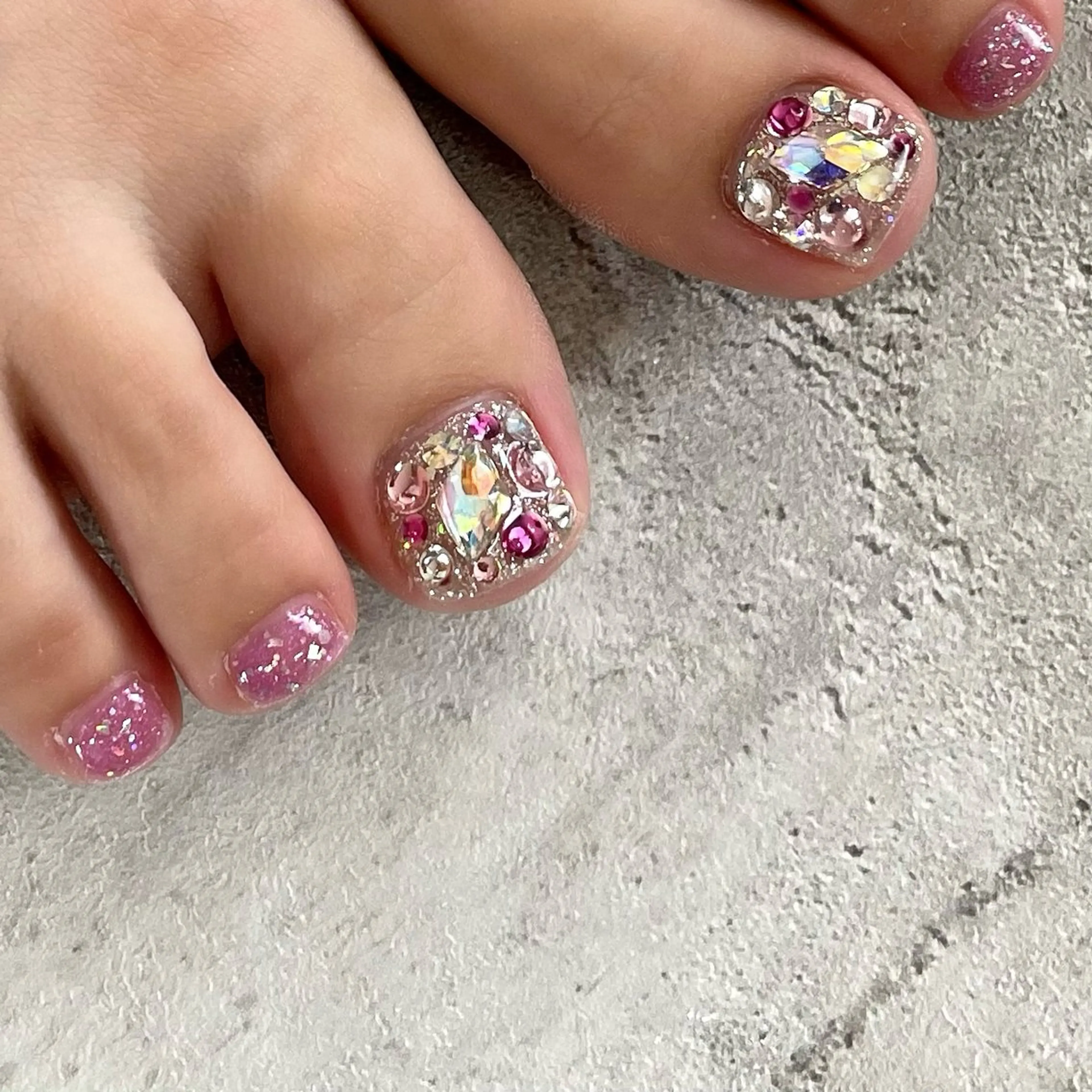 ネイル フットネイル ジェルネイル 東 千夏のネイルデザイン