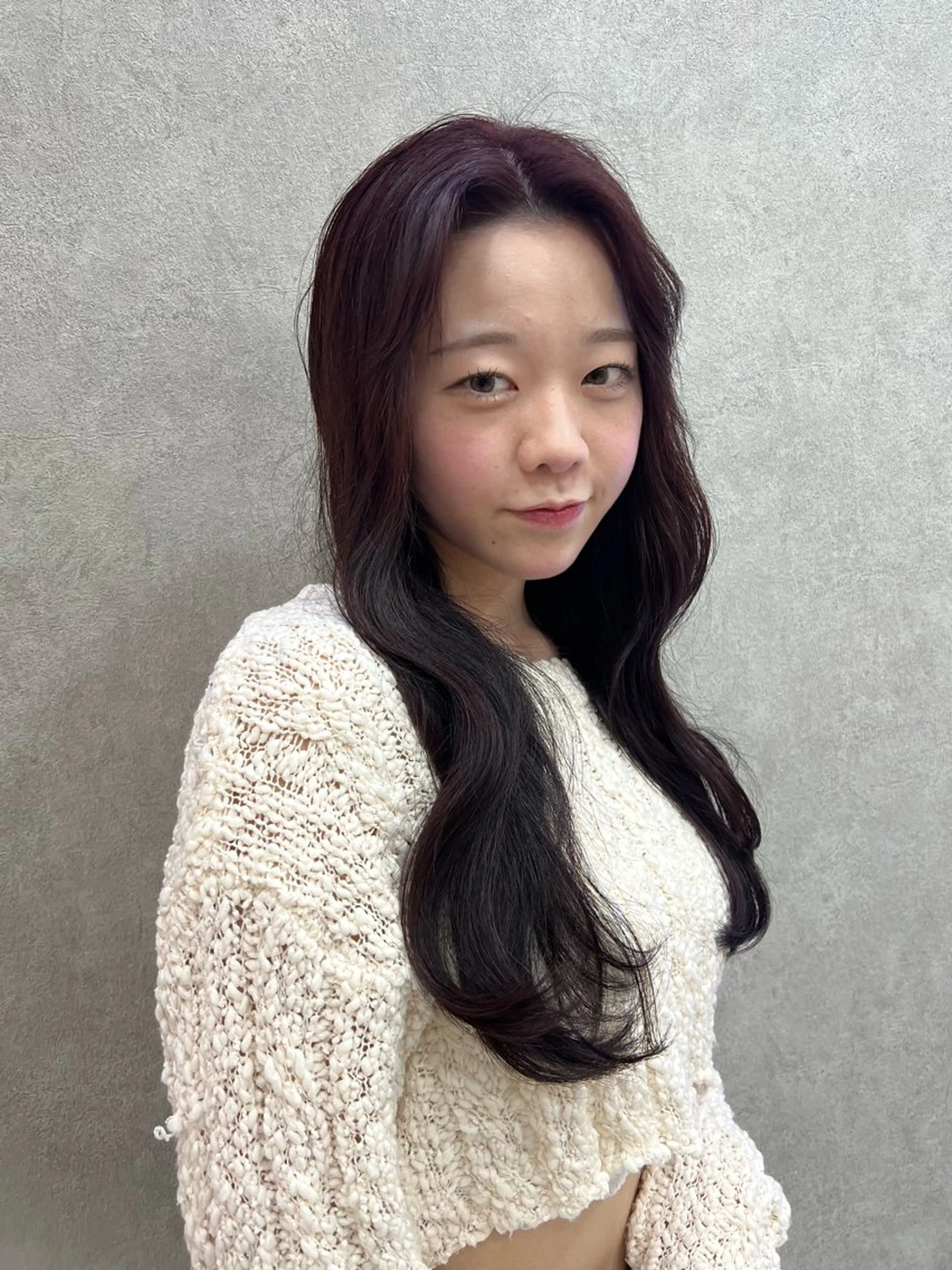 ロング 韓国風ヘア レイヤーカット 🐝Haney .haruka🐝のヘアスタイル